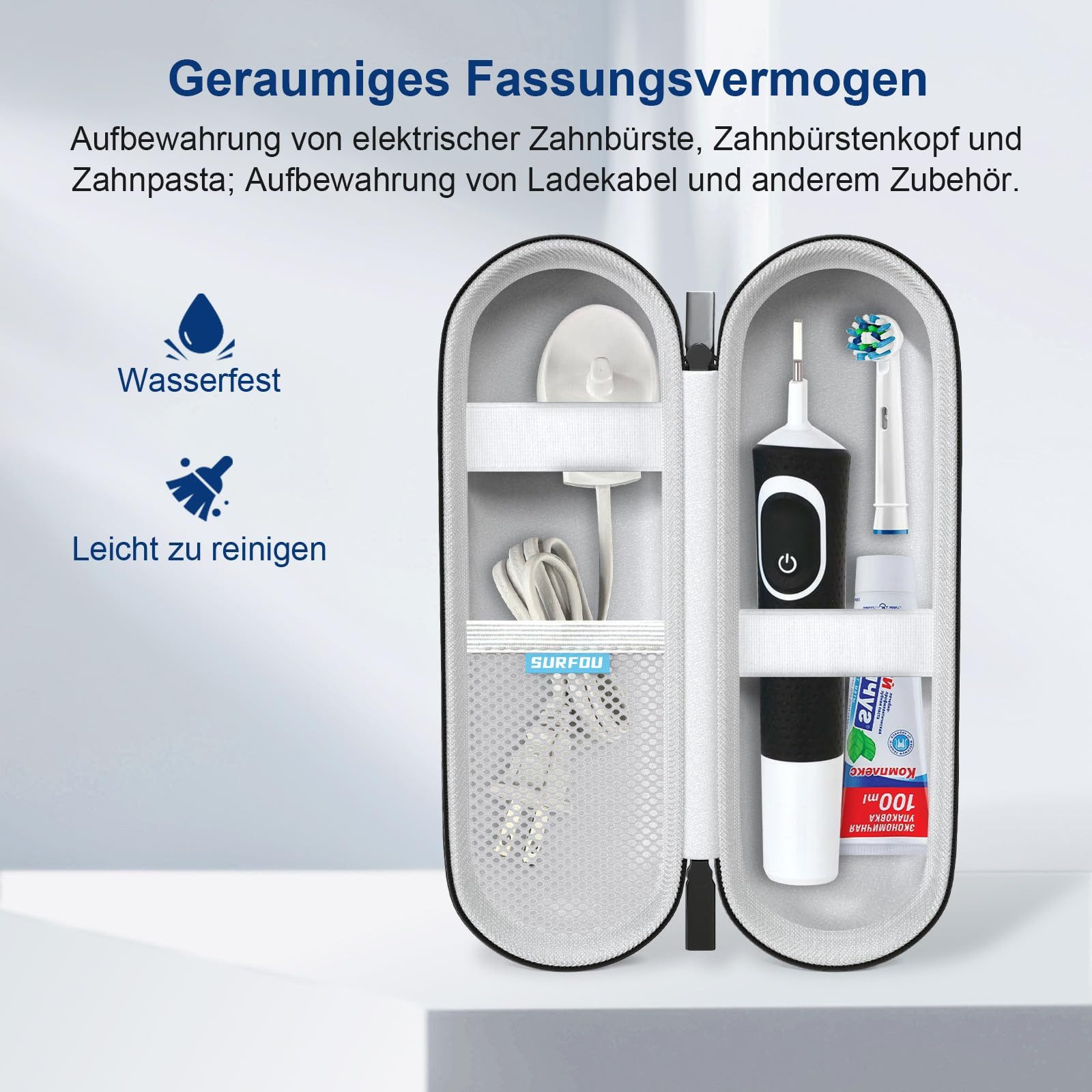 SURFOU Aufbewahrungsbox Elektrische Zahnbürsten Etui für günstig online kaufen