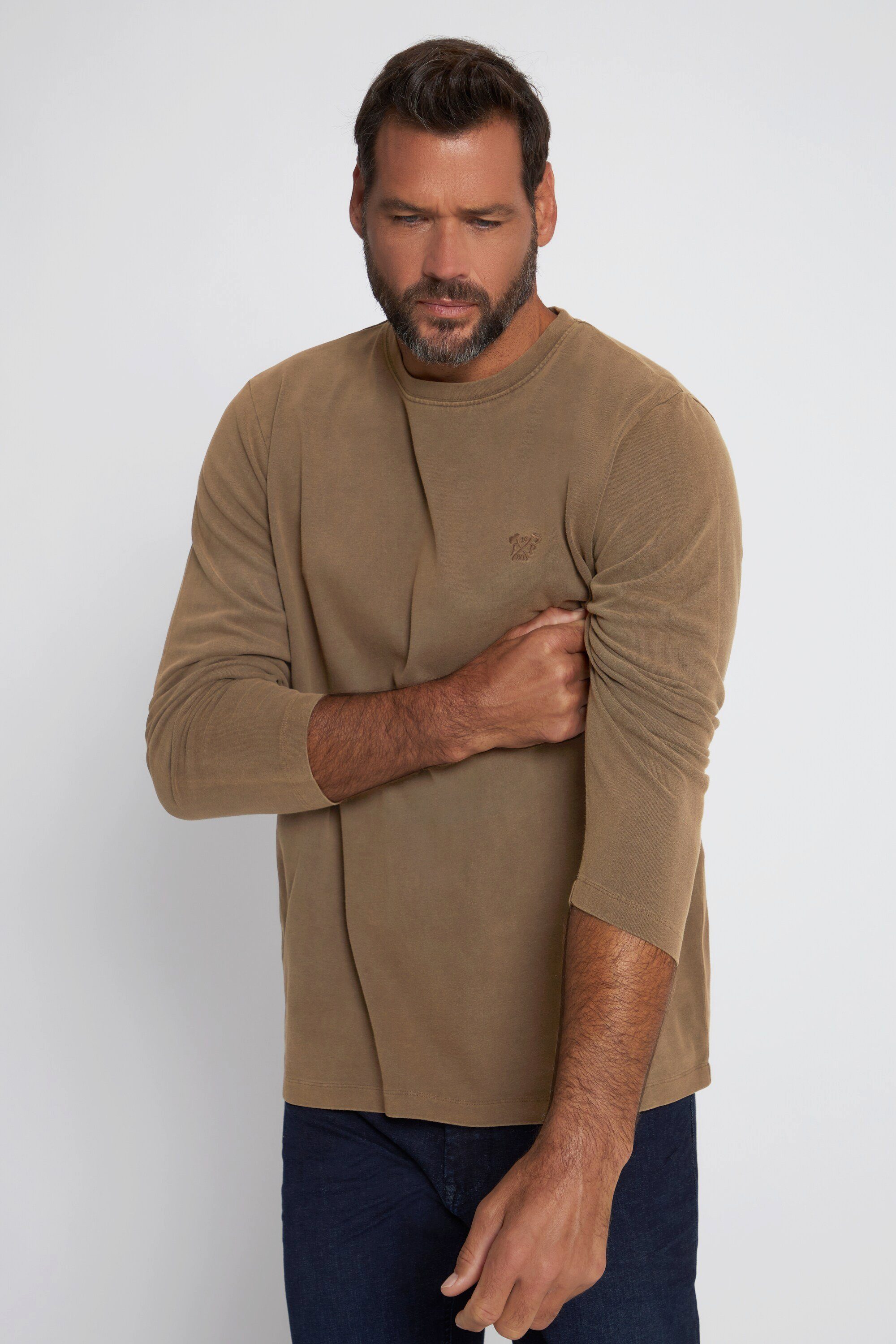 JP1880 T-Shirt Langarmshirt heavy Jersey Rundhals | T-Shirts