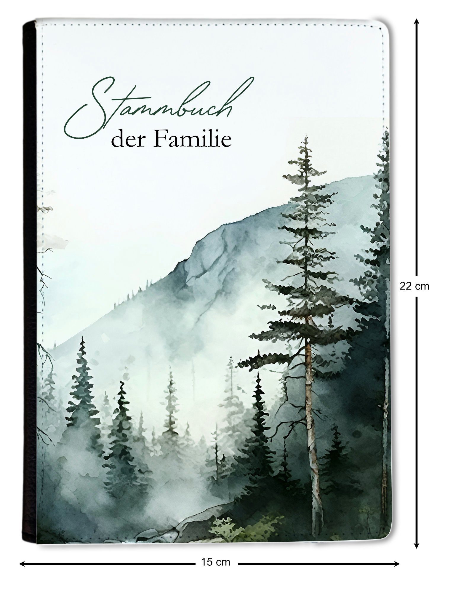 Stammbuch Wald Watercolor Notizbuch A5 CreaDesign