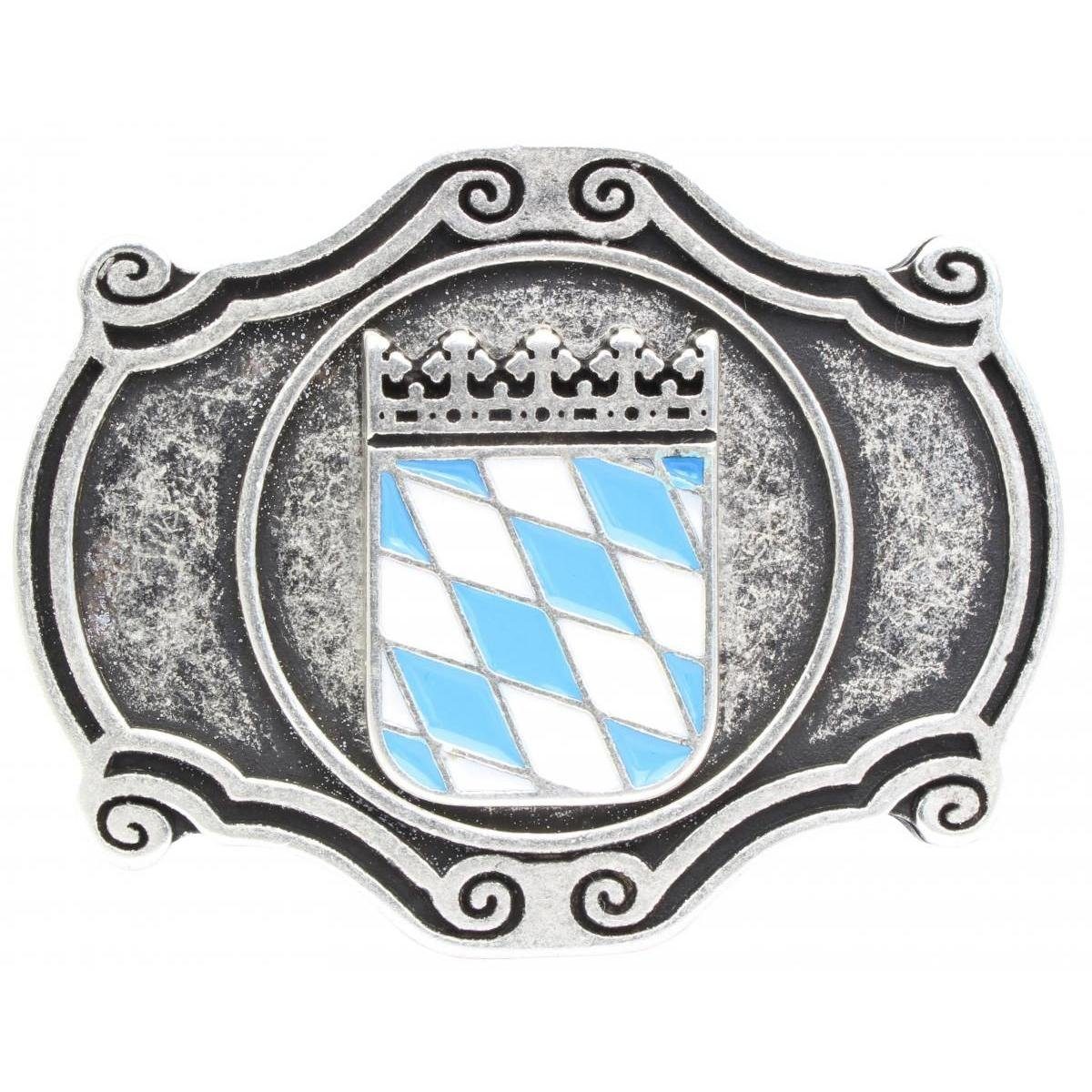 Gürtelschnalle Wappen Bayern 4,0 cm - Buckle Wechselschließe Gürtelschließe 40mm - Fü