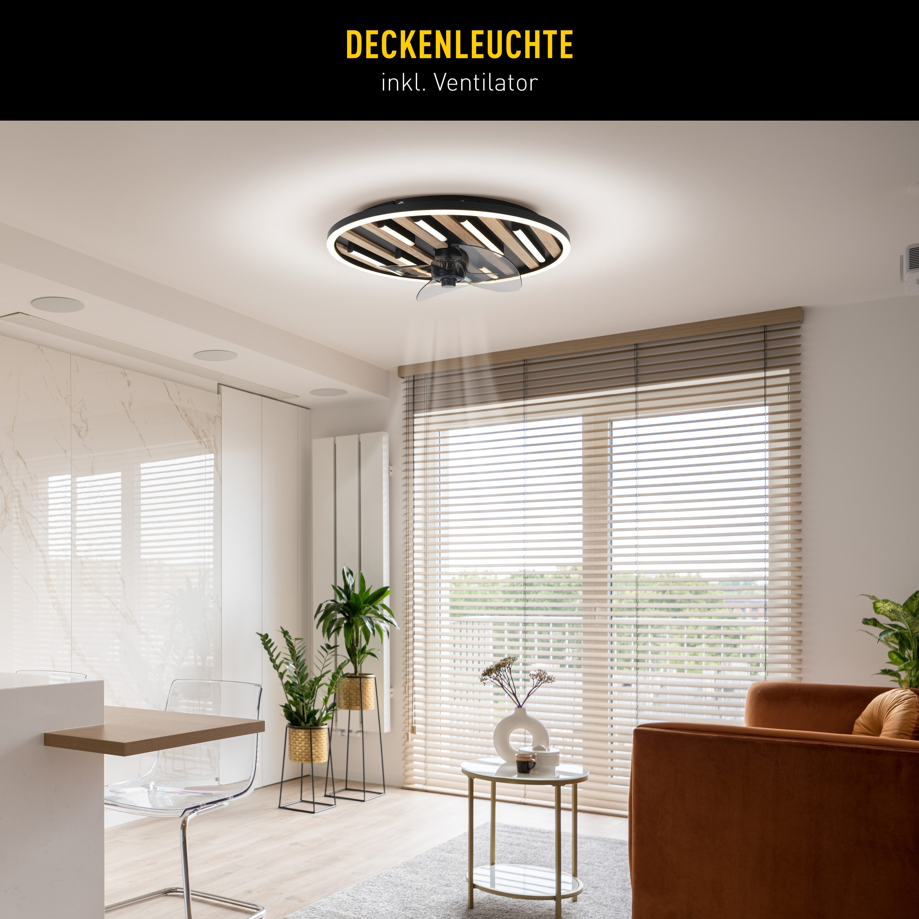 OTTO home LED Deckenleuchte Deckenventilator Vollo, günstig online kaufen