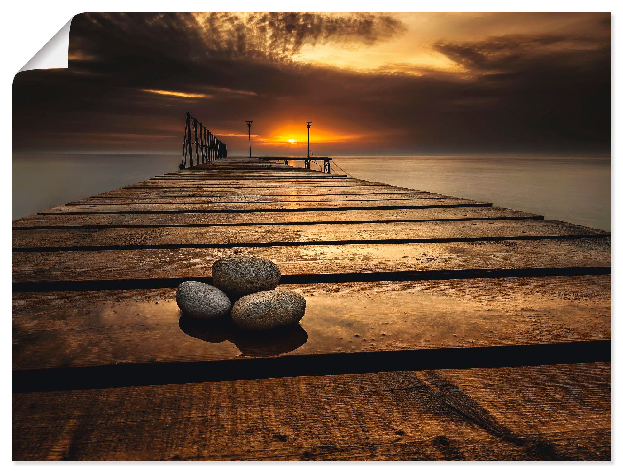 Artland Wandbild Sonnenaufgang am Schwarzen Meer, Sonnenaufgang &  -untergang (1 St), als Alubild, Leinwandbild, Wandaufkleber oder Poster in  versch. Größen