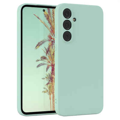 EAZY CASE Handyhülle TPU Hülle für Samsung Galaxy A55 6,6 Zoll, Hülle Silikon kratzfest Smart Slimcover Bumper Case Etui Mint Grün