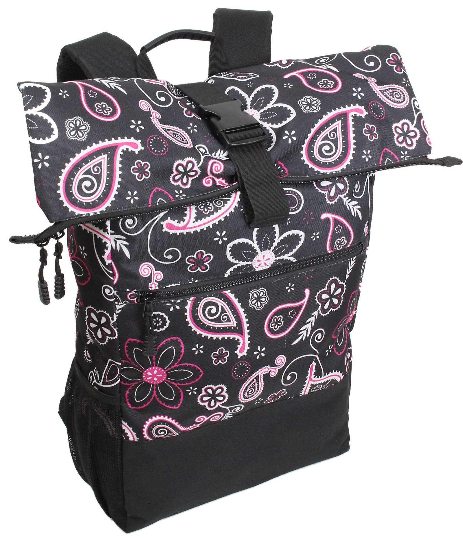 J JONES JENNIFER JONES Cityrucksack Großer Kurier-Rucksack mit Roll-Top, Laptopfach 16", 18 bis 22 Liter