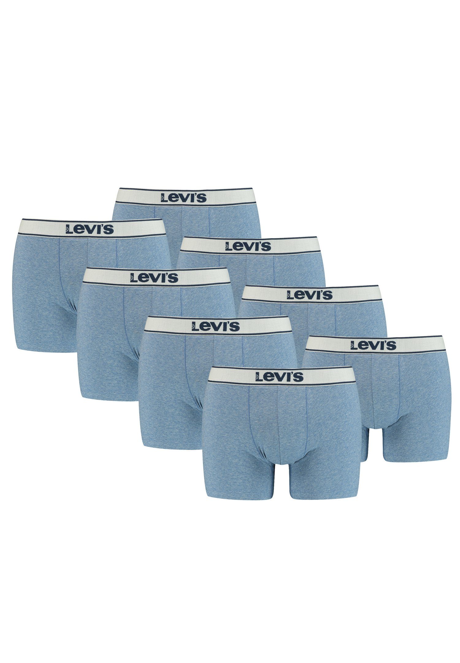 Levi's® Boxershorts LEVIS MEN VINTAGE BRIEF 8er 8-St., (Set, Pack BOXER 8er-Pack) Blue HEATHER Light