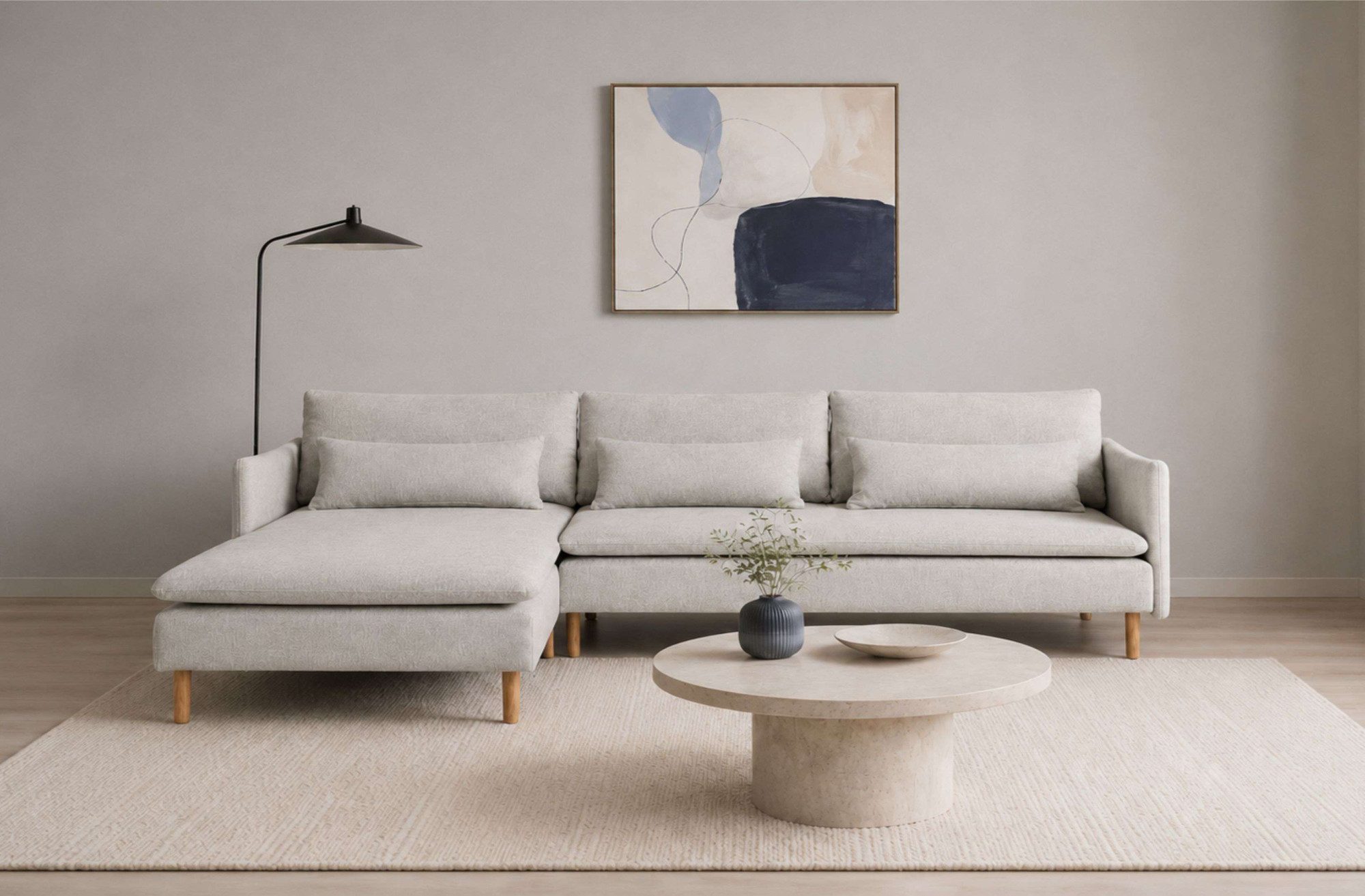 OTTO home Ecksofa Syllas, Polsterecke, Sofa, hochwertige Verarbeitung, L-Form, mit Taschenfederkern, B: 298 cm, FSC®