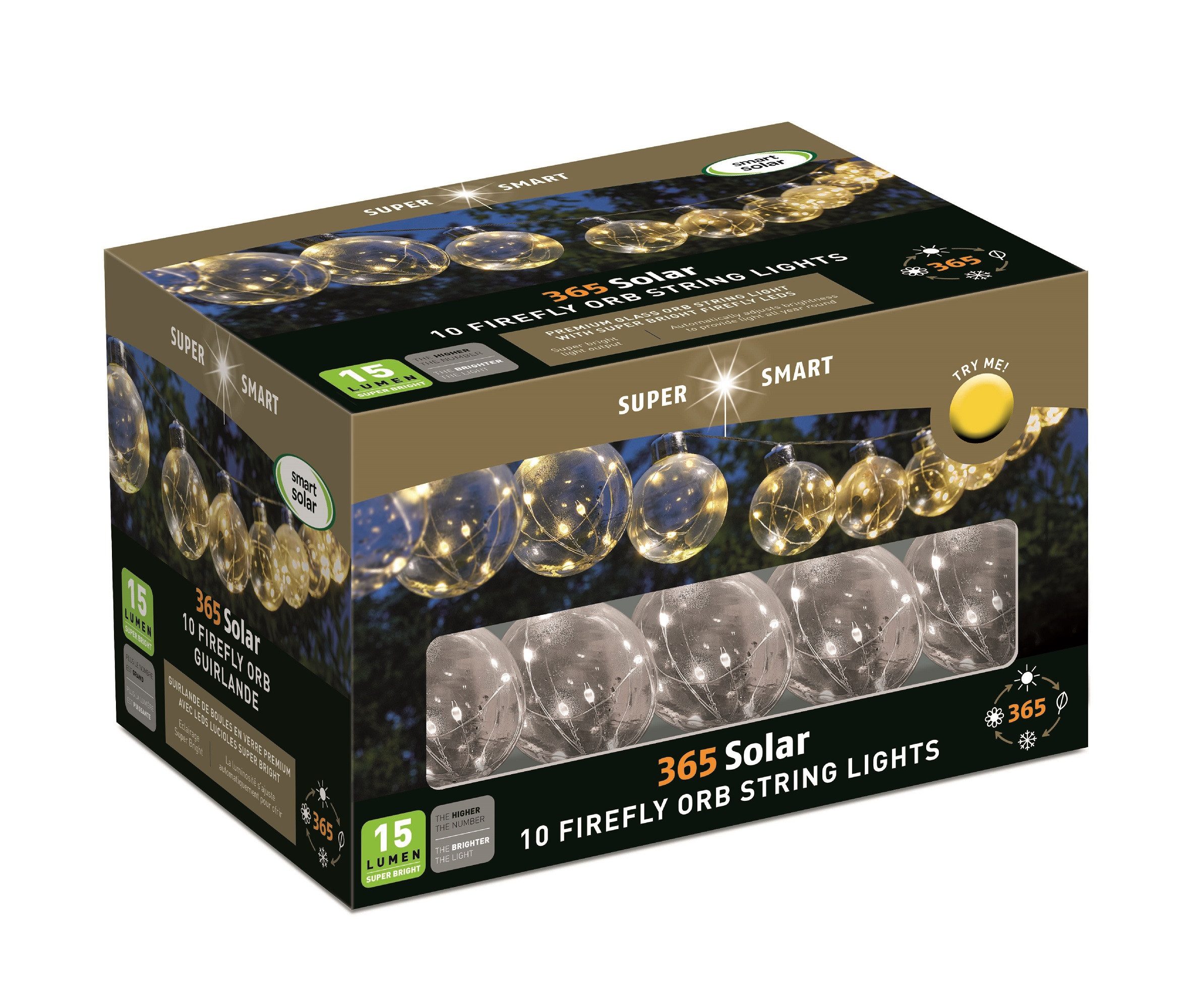 Smart Garden LED Solarleuchte Solar-Kugel-Lichterkette Firefly günstig online kaufen