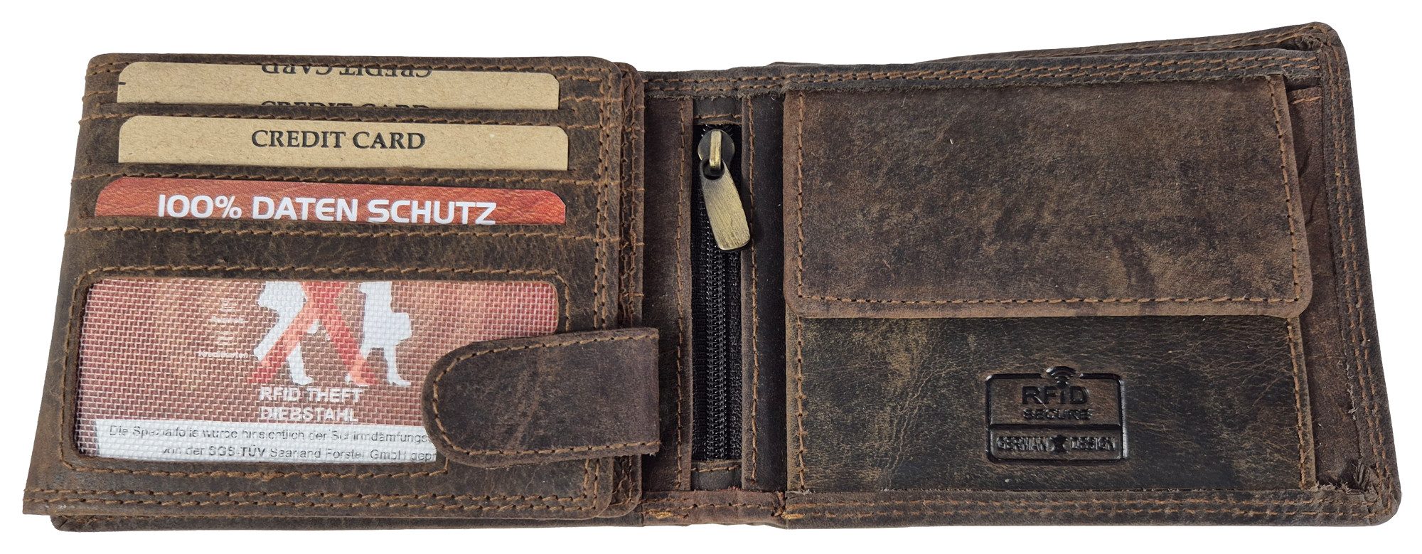 Einkaufszauber Geldbörse Echt Leder Geldbeutel Skull Totenkopf Fly Kupfer günstig online kaufen