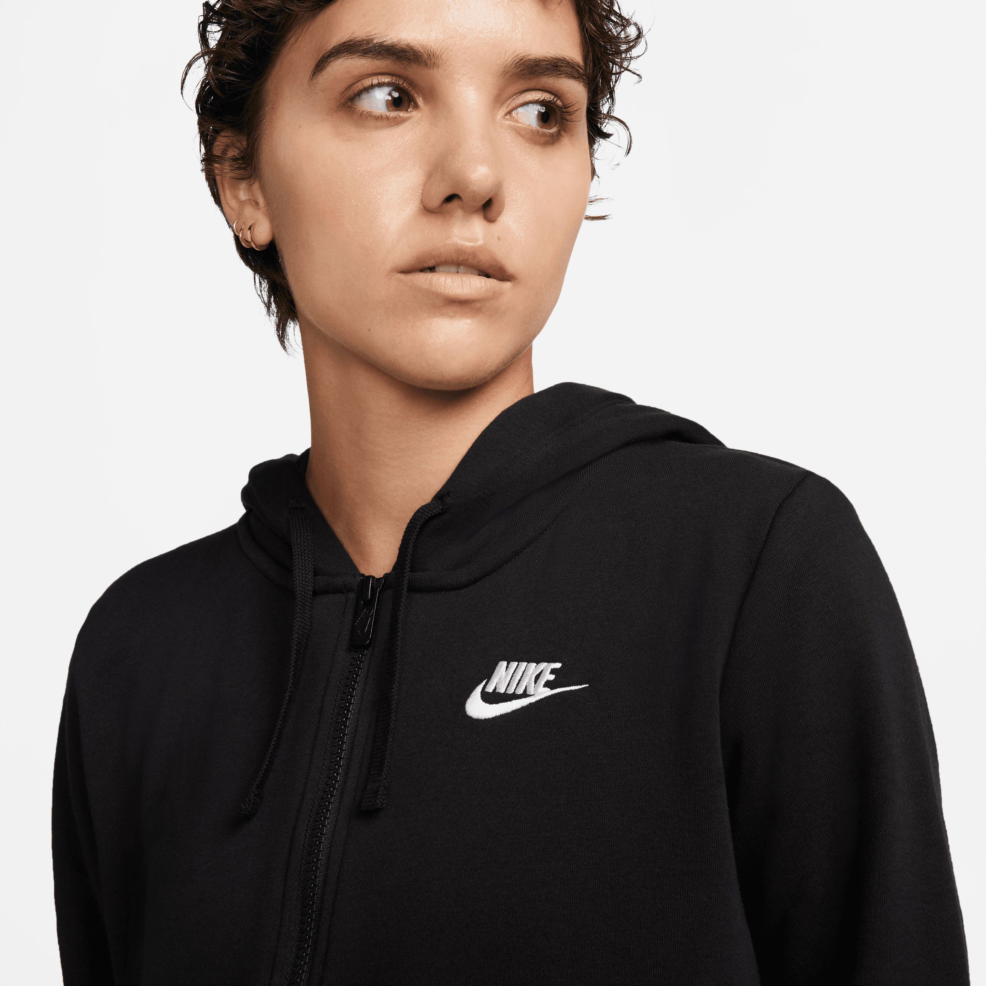 Women's BLACK/WHITE Nike Dress Sweatkleid Club Fleece Sportswear