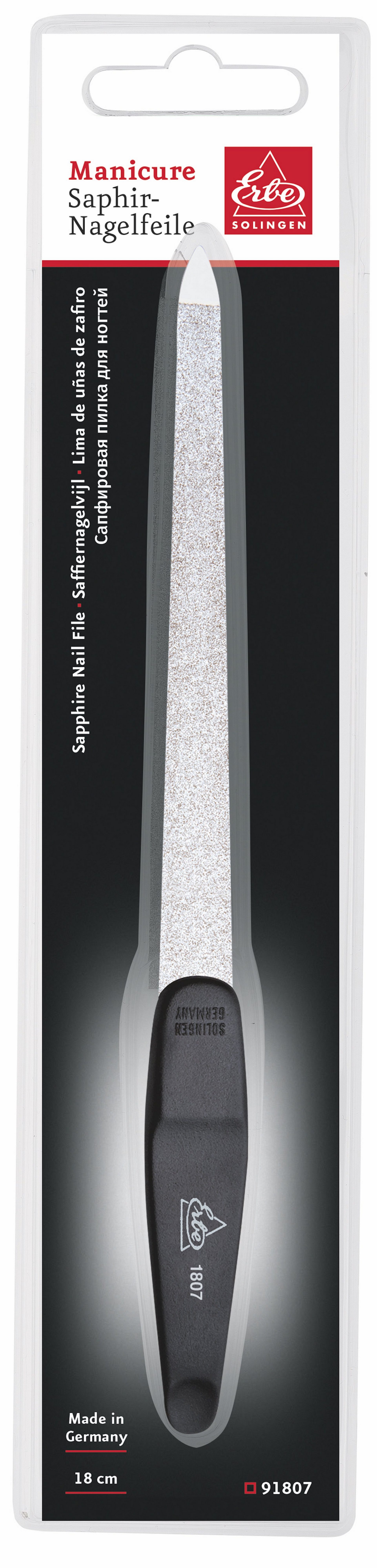 Saphir Nagelfeile Qualität Solingen Saphir-Nagelfeile Original 18 cm ERBE Erbe