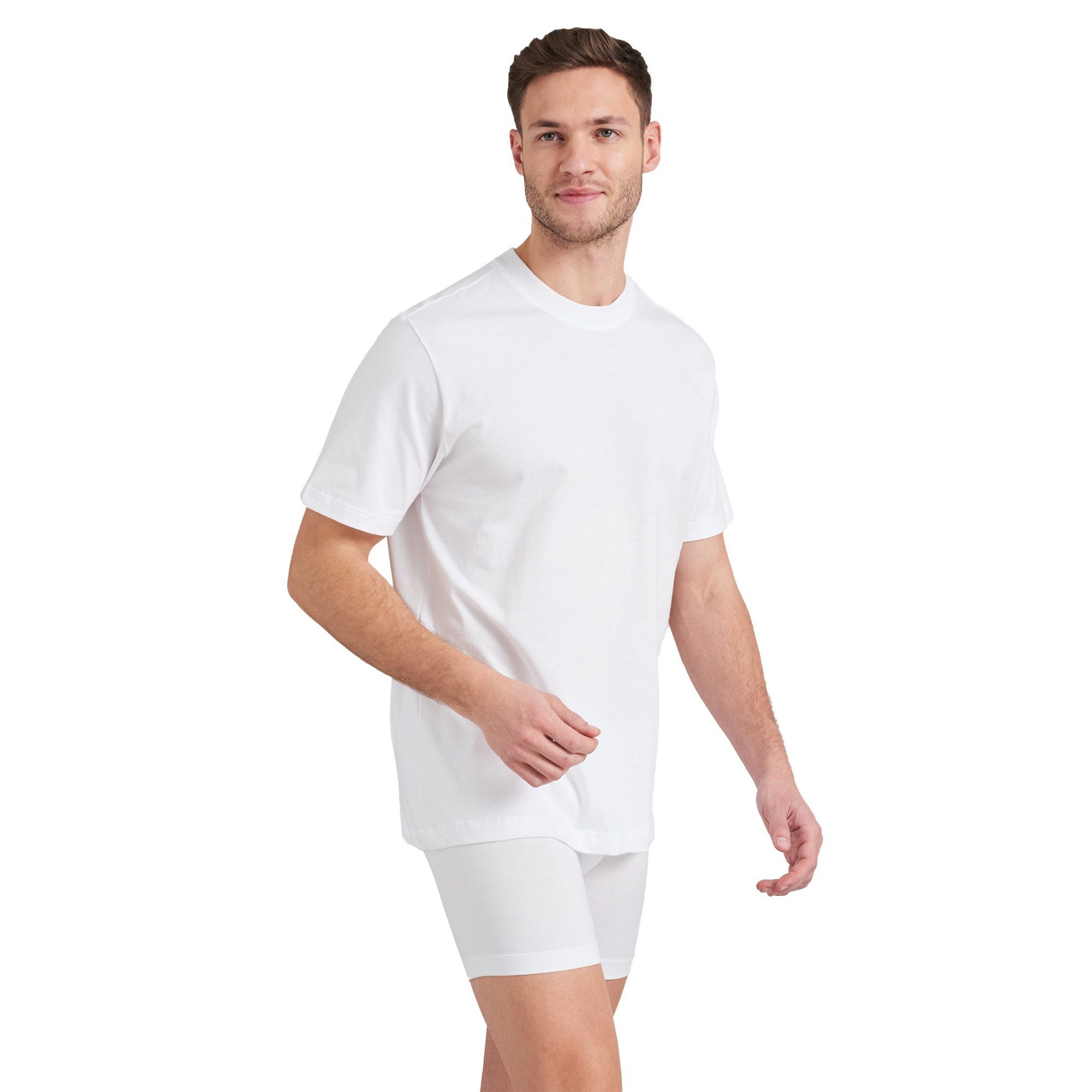 Schiesser Unterhemd Herren T-Shirt 2er Pack Baumwolle American T-Shirt (Pac günstig online kaufen