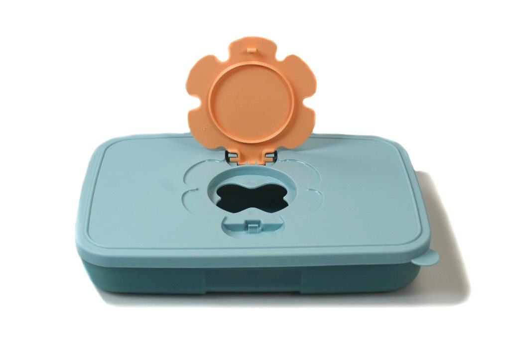 TUPPERWARE Feuchttücherbox Feuchttücherbox 650 ml flach hellblau