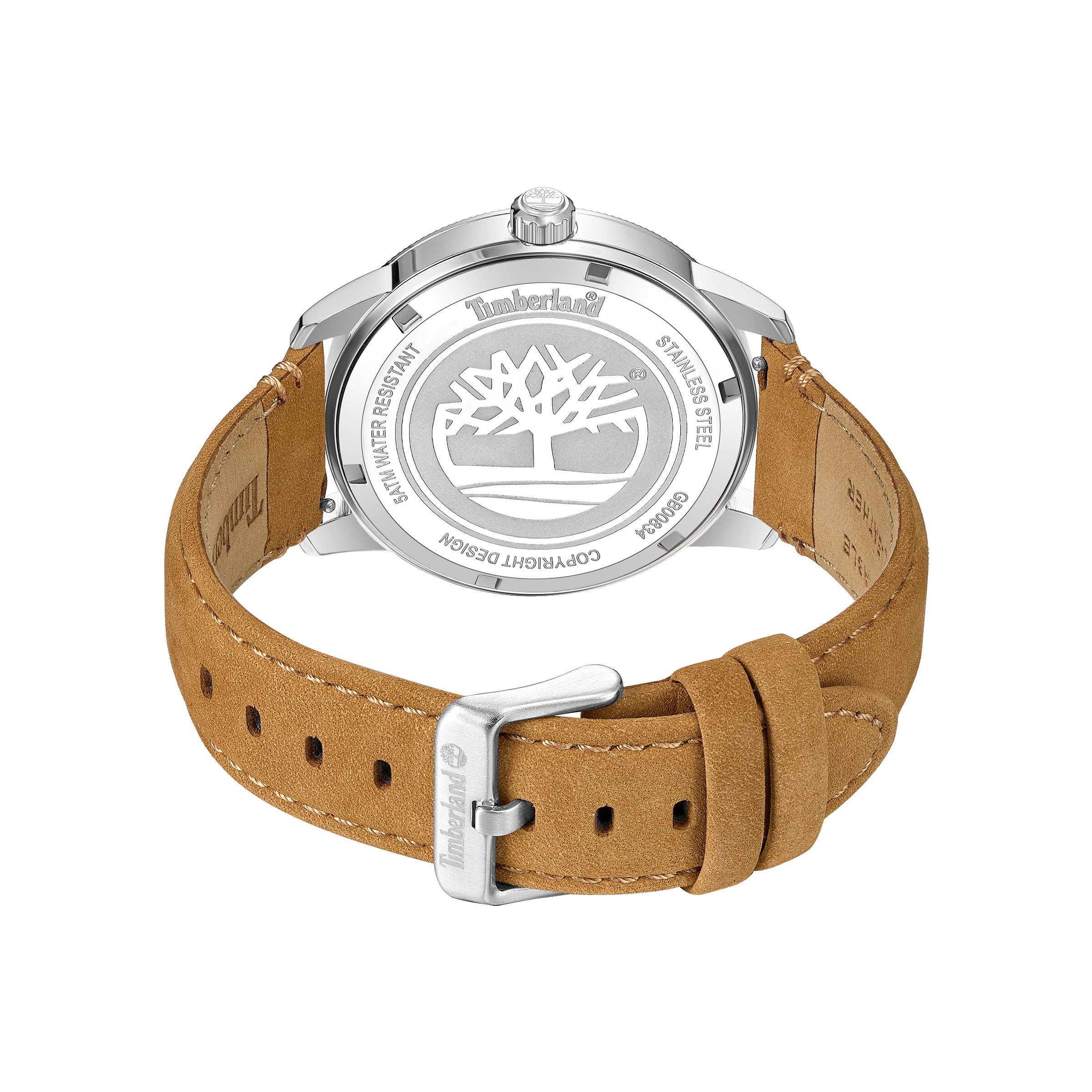 Timberland Quarzuhr Peatfield TDWGB00834X0, (Set, 2-tlg., mit Wechselarmband), Armbanduhr, Herrenuhr, Lederarmband, Ideal auch als Geschenk, analog