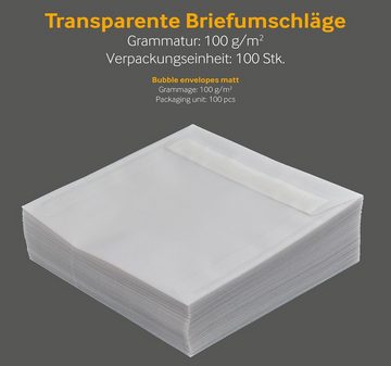 Blanke Briefhüllen Briefumschlag Transparente Briefumschläge - Weiß (Transparent-Weiß)~160 x 160 mm