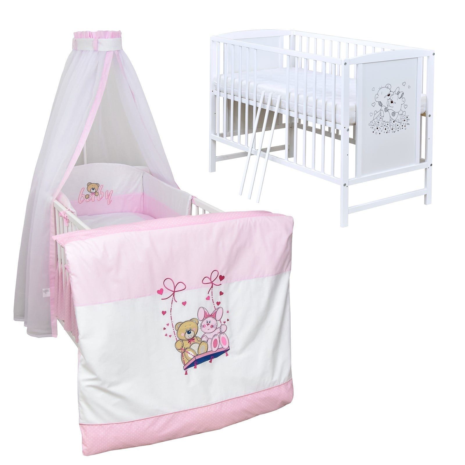 Komplettbett Babybett Mia Komplettset