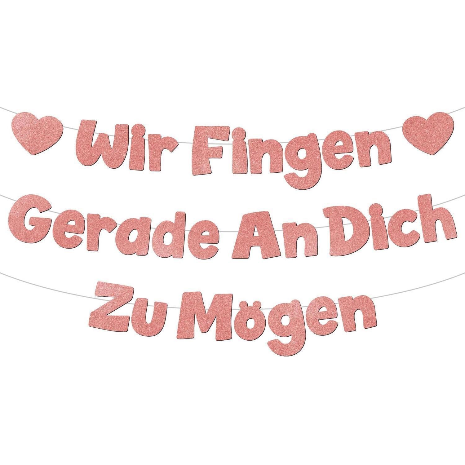 LuxusKollektion Girlande Abschied Girlande Ruhestand Banner Rosegold