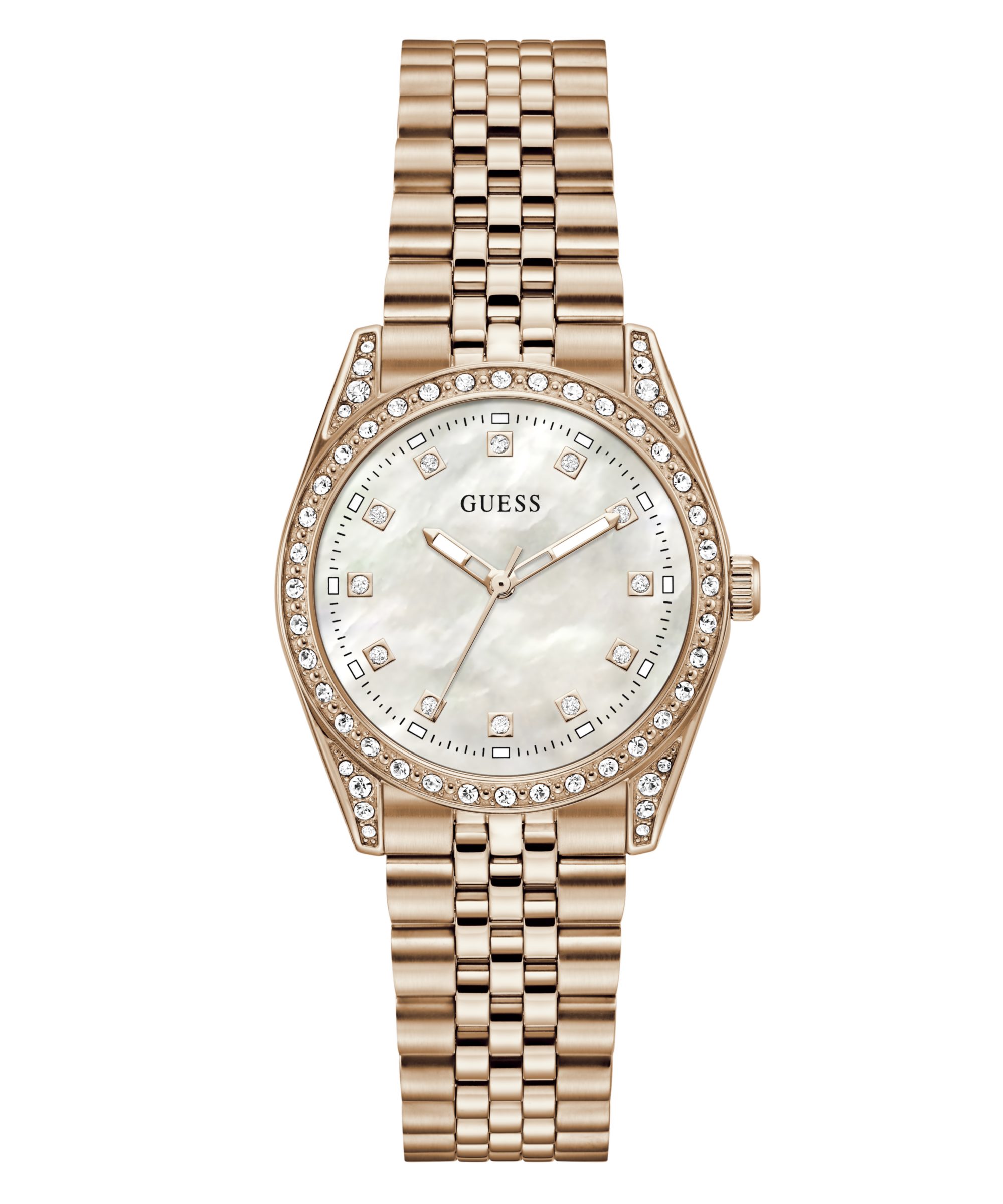 Guess Quarzuhr JADA GW1099L4, Armbanduhr, Damenuhr, Edelstahlarmband, analog