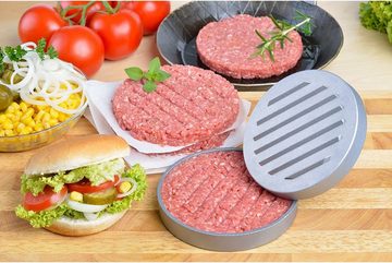 Sross Burgerpresse Hamburgerpresse aus Aluguss für leckere Hamburger, Patties, BBQ, Burger Presse mit Antihaftbeschichtung
