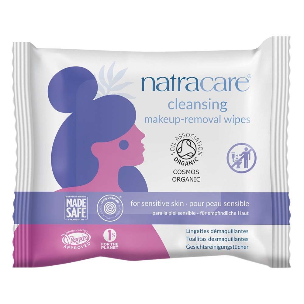 Natracare Gesichts-Reinigungscreme Cleansing makeup-removal wipes - Gesichtsreinigungstücher 20Stück