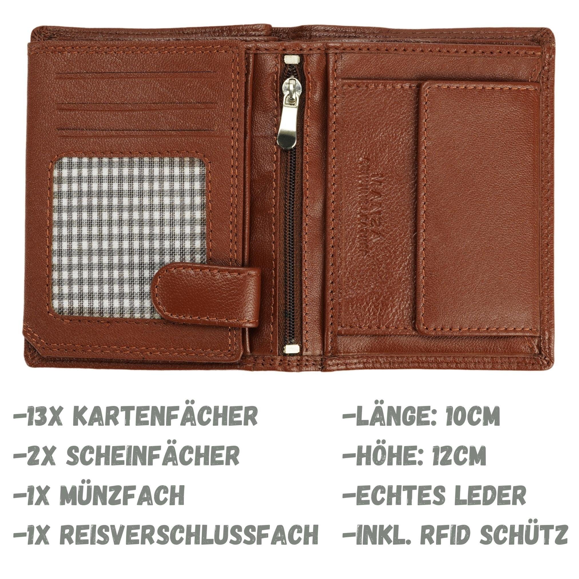 Manza Geldbörse Geldbeutel Herren Echtes Leder günstig online kaufen
