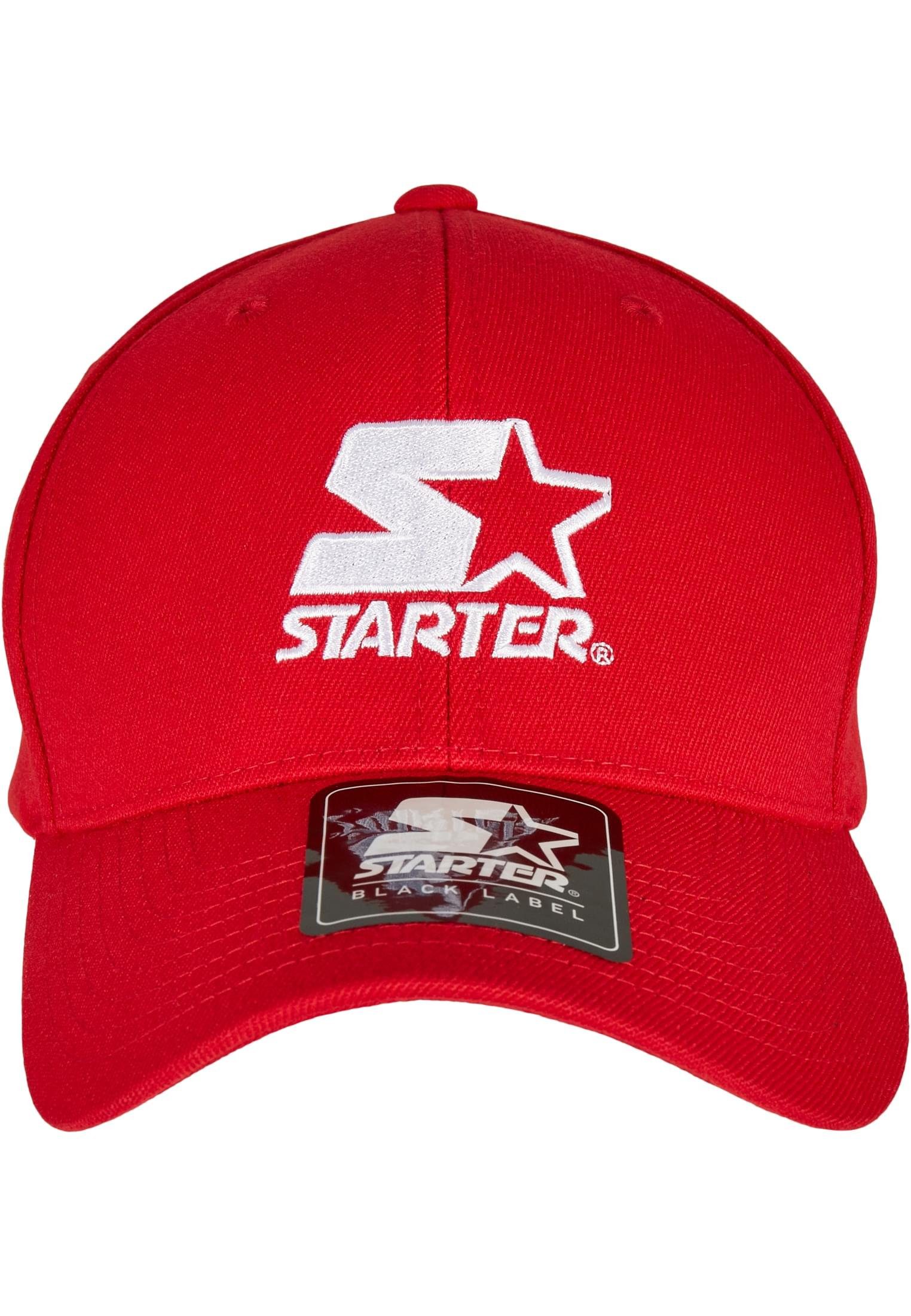 Herren Flexfit cityred Cap Flex Starter Starter Label Logo Black