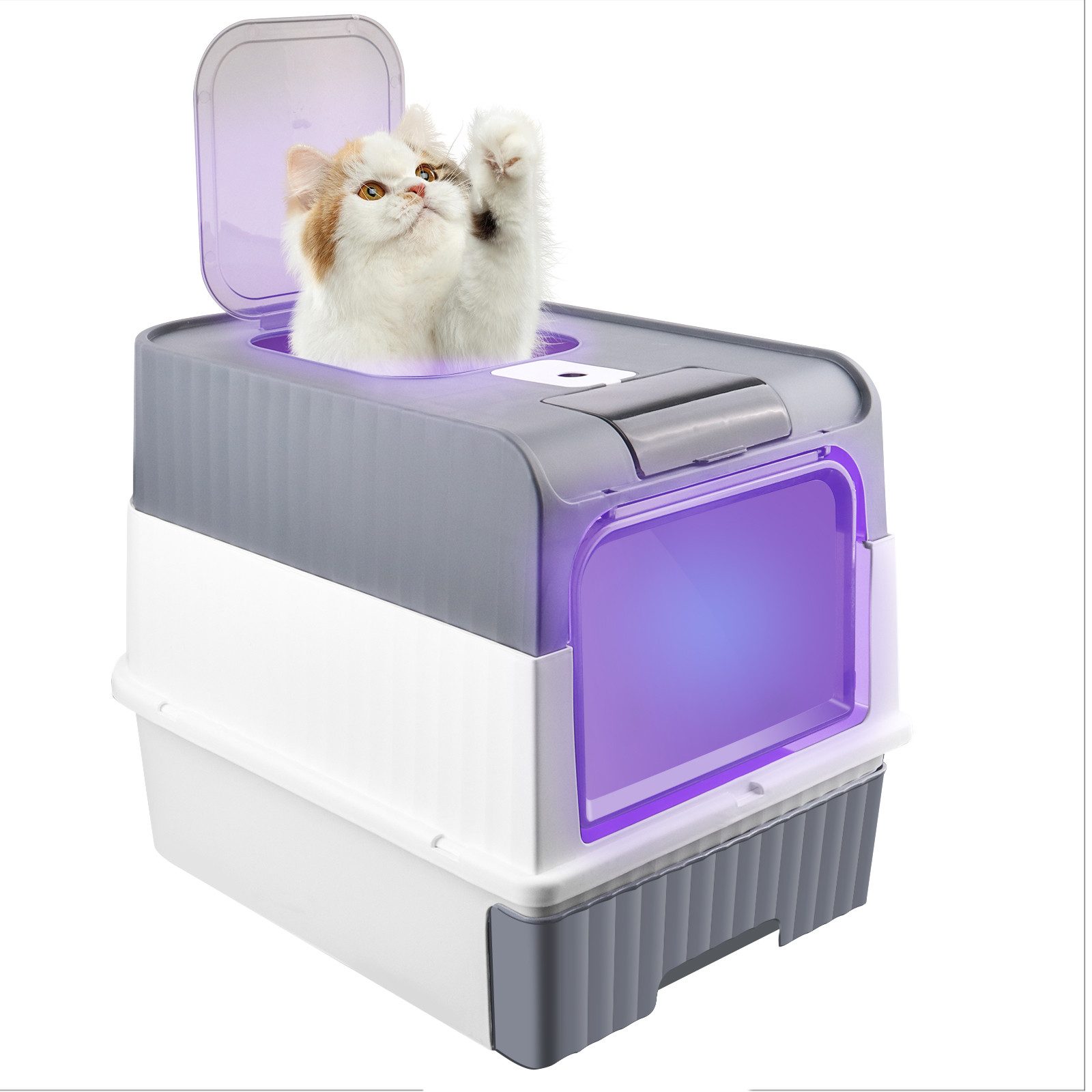 JEOBEST Katzentoilette Katzenklo, Katzentoilette mit UV-Sterilisation, Deod günstig online kaufen