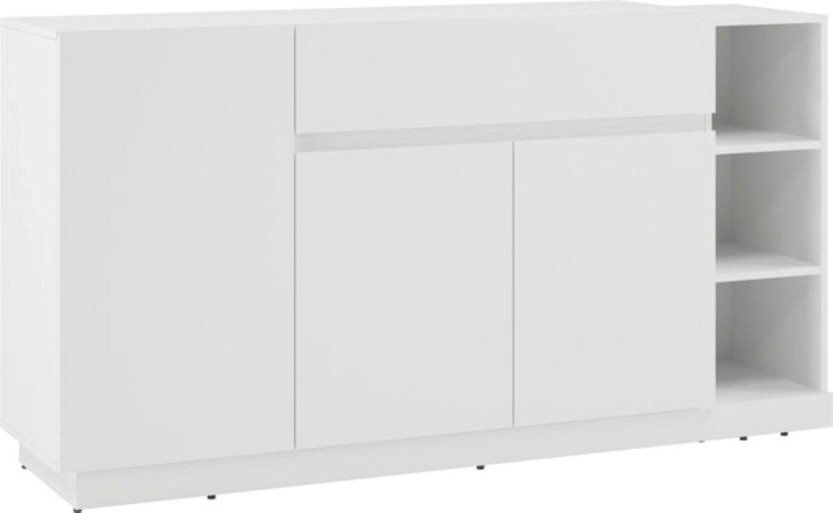 Feldmann-Wohnen Kommode Bristol, 163x40x86cm weiß 3-türig