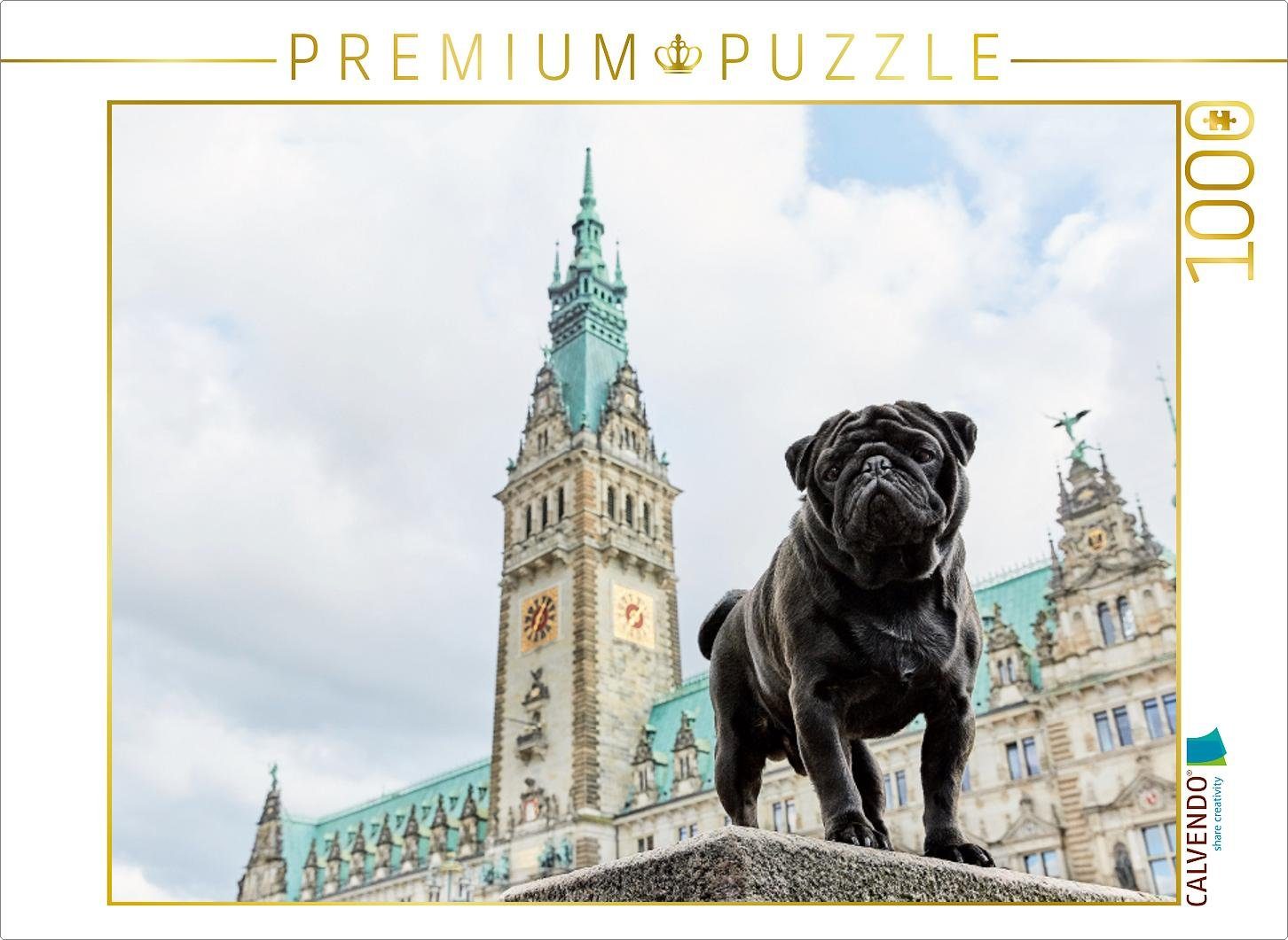 CALVENDO Пазлы CALVENDO Пазлы Hamburg - Stadt der Möpse 1000 Teile Lege-Размер 64 x 48 cm Foto-Puzzle Bild von Ole Dodeck, 1000 Пазлыteile
