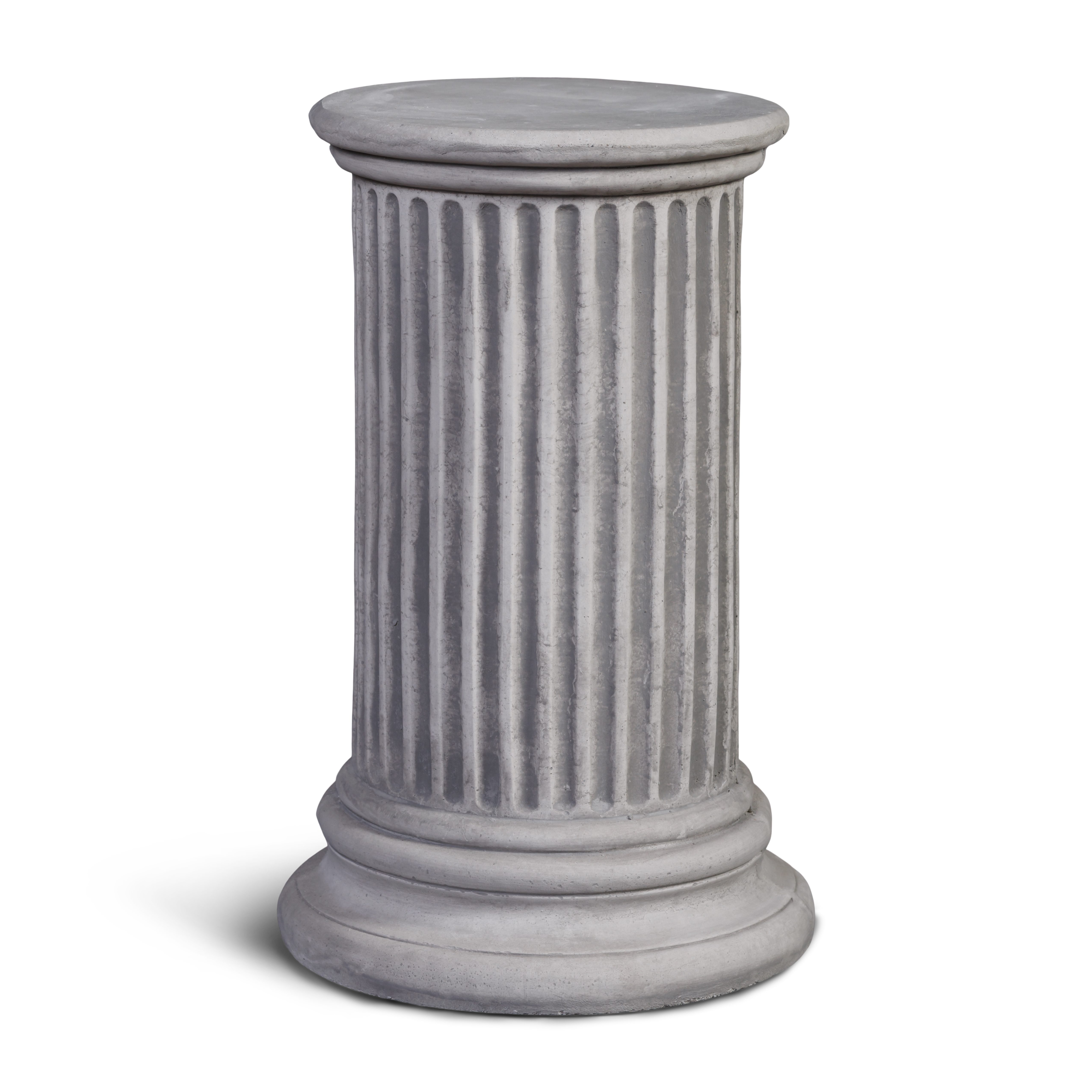 gartendekoparadies.de Gartensockel Elegante Säule, Steinsockel, H. 41 cm, G. 45 kg, Frostsicher