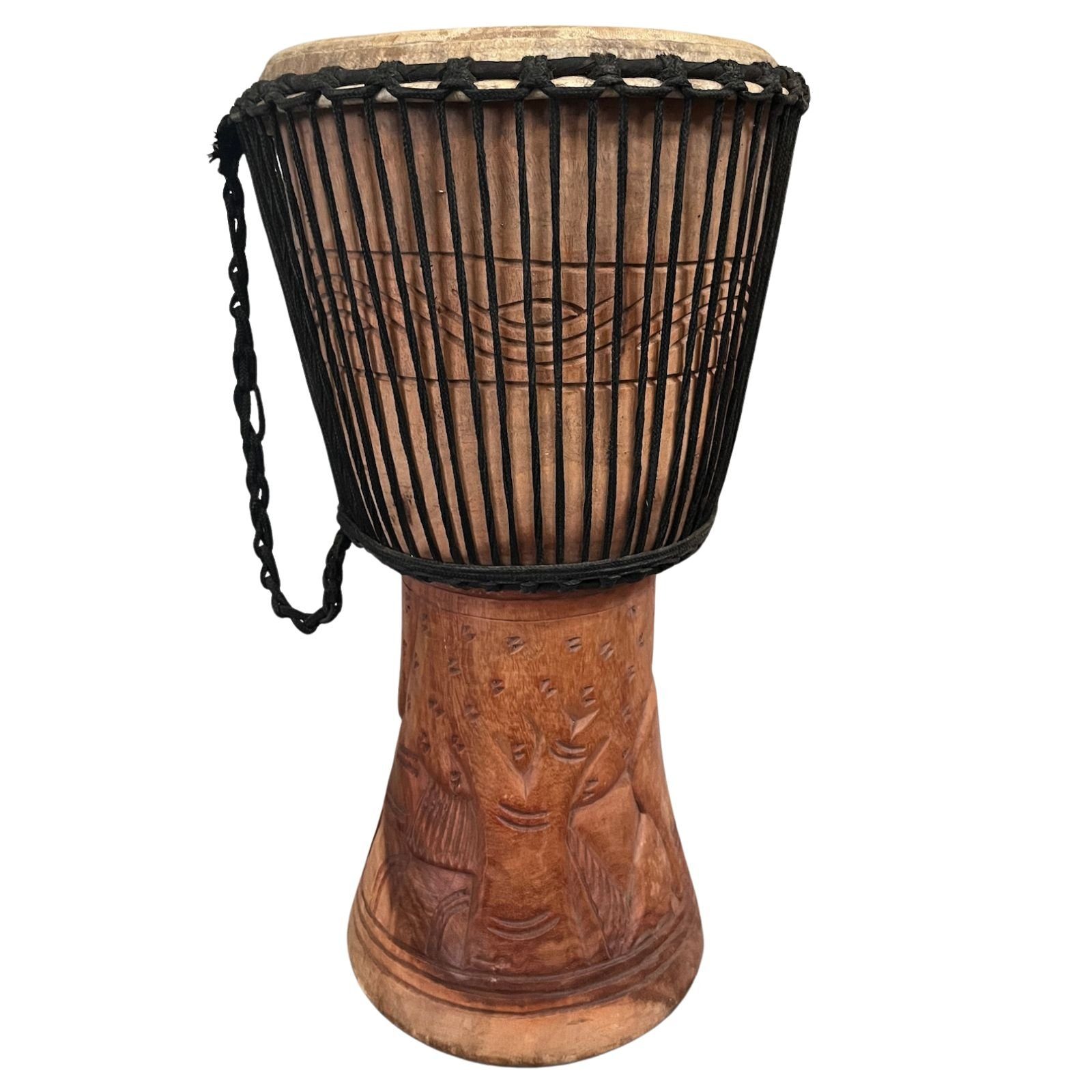 Asien LifeStyle Bongo 60cm Profi Djembe Trommel Afrika Ghana Ziegenfell Holz handmade