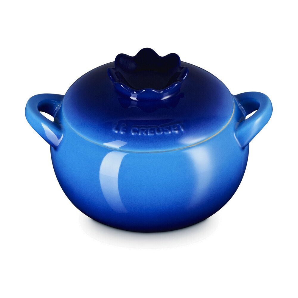 LE CREUSET Bräter Mini-Cocotte 0,48 l Blaubeere, Steinzeug, Mini-Cocotte, 0,48 l, Steinzeug, blau