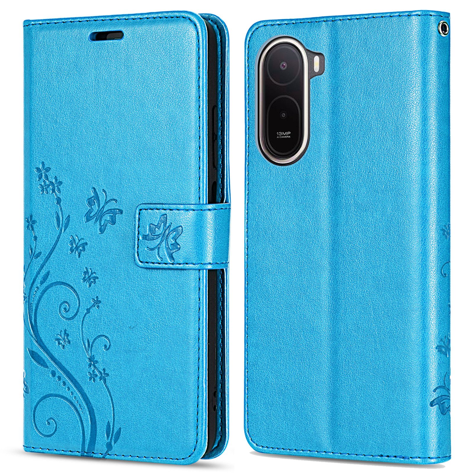 betterfon Handyhülle für Xiaomi Modelle Hülle mit [Kartenfächern], Bookstyle-Hülle: Magnetverschluss 3 Kartenfächer & Standfunktion – Bild 4 von 5