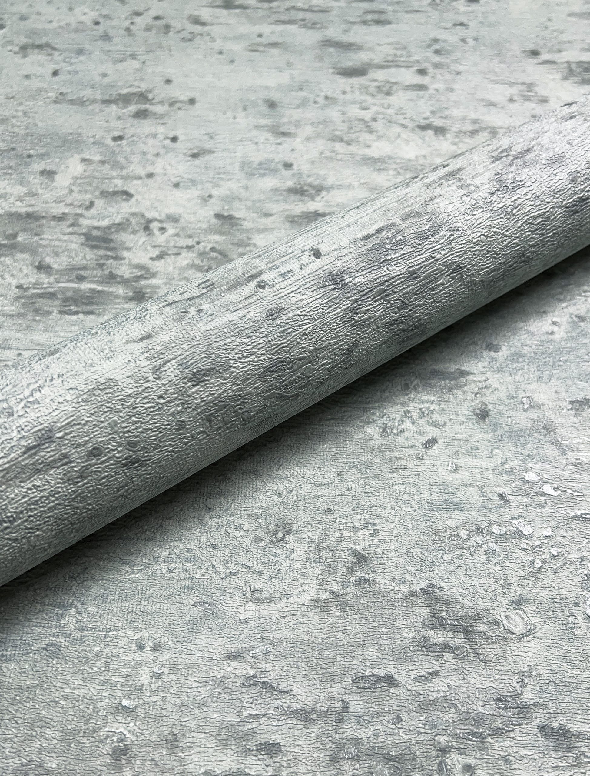 Newroom Vliestapete Jaron Grau Tapete Betonoptik Beton,Zement,Metallic, Grau Tapete Modern Beton - Betonoptik Betonwand Hellgrau Weiß 8D Optik Industrial Zement Metallic für Schlafzimmer Wohnzimmer Küche, Betonwand