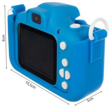 ISO TRADE Blaue Digitalkamera Kinderkamera (1080 MP, WLAN (Wi-Fi), inkl. Kinder Kamera Digital Spielzeug, Kinder, digital, Kamera, 2 Zoll, HD)