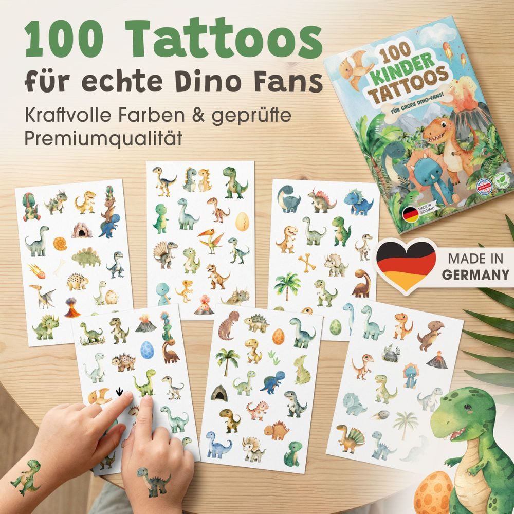 Eulentaler Kindertattoo I 100x hautfreundliche Kindertattoos I Von Pädagogen empfohlen, [Dermatest: Sehr Gut] Made in Germany, I Geburtstagsmitgebsel + Ausmalbi – Bild 2 von 5