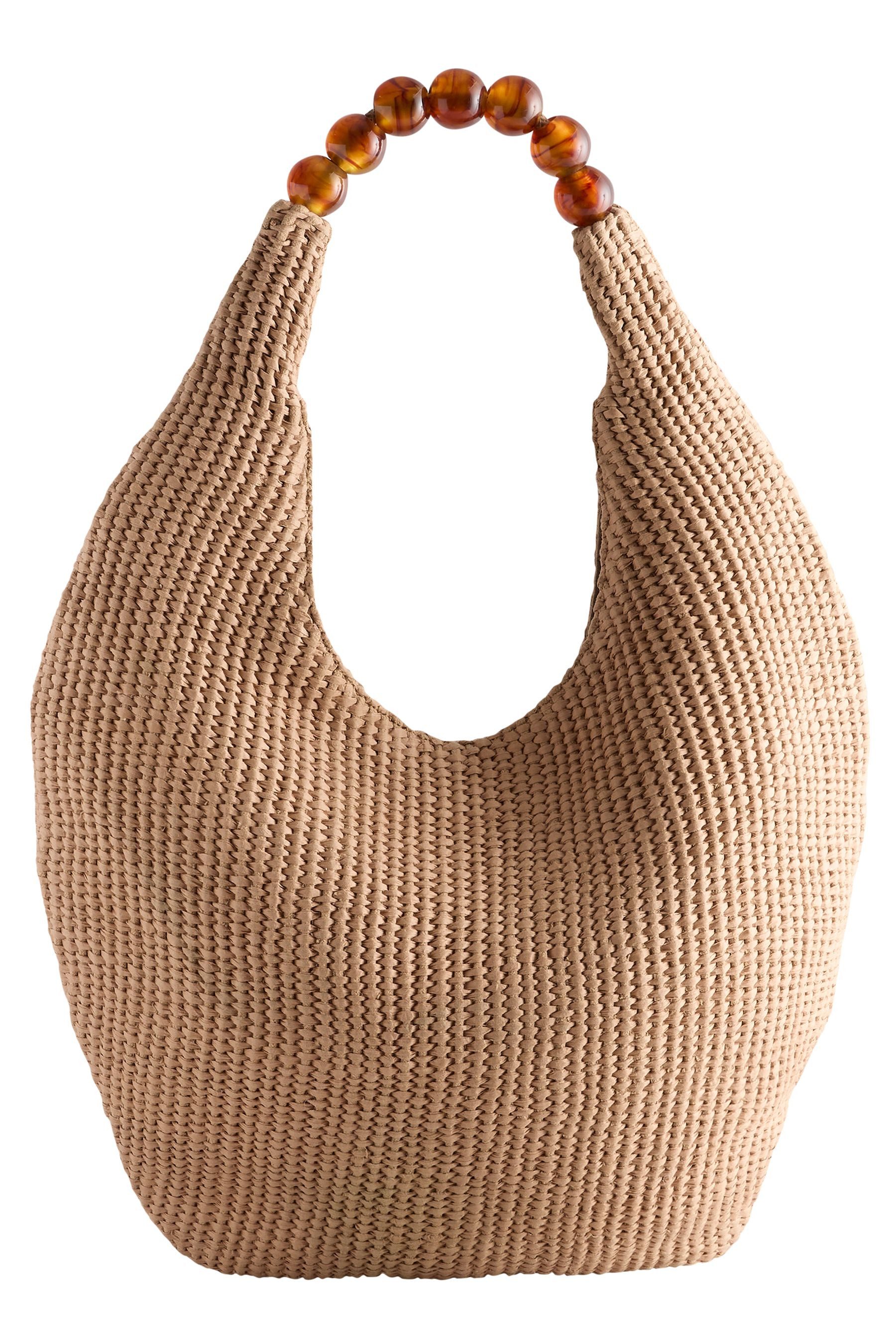 Next Schultertasche Schultertasche aus Bast Kugel günstig online kaufen