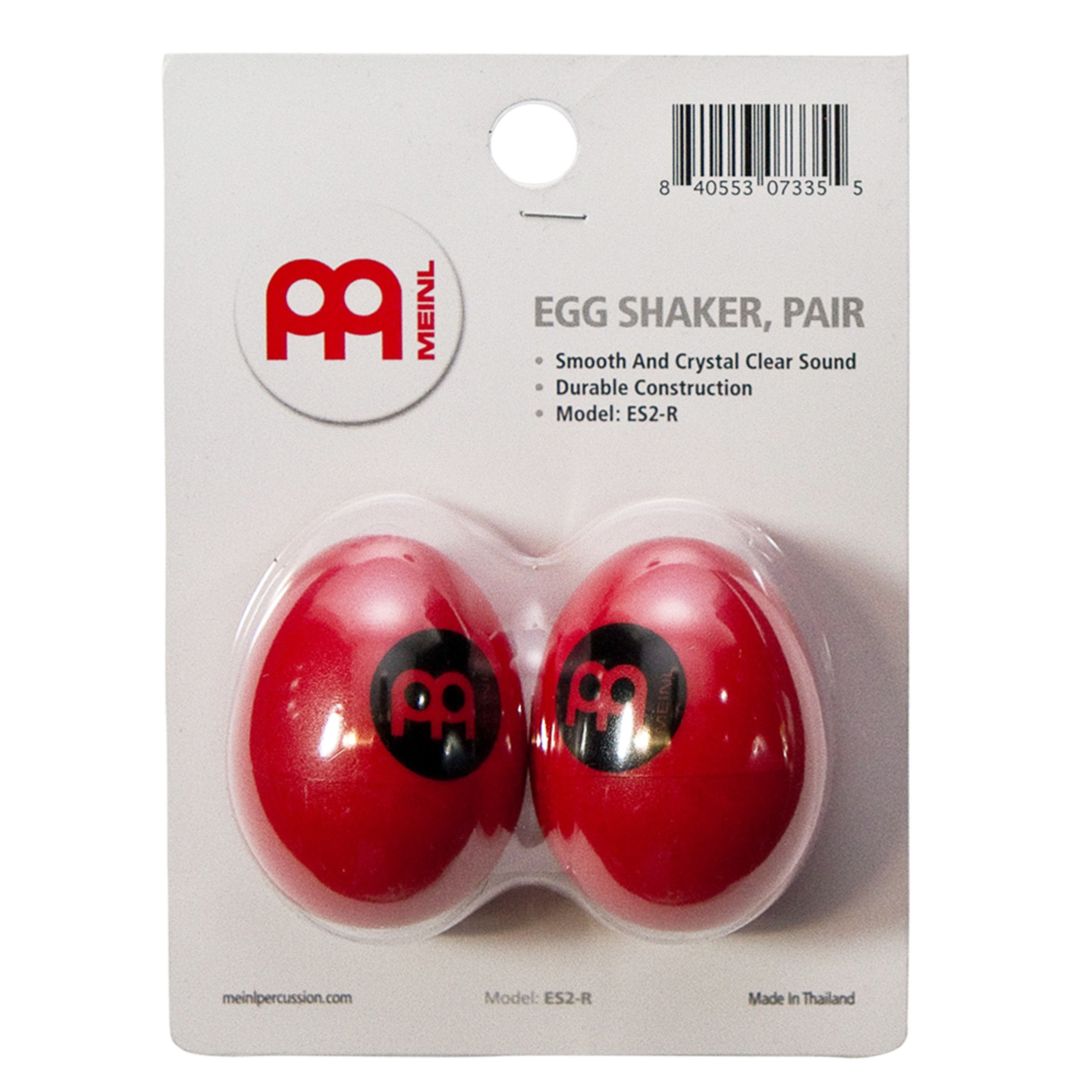 Meinl Percussion Spielzeug-Musikinstrument, Egg Shaker ES2-R, Rot - Shaker