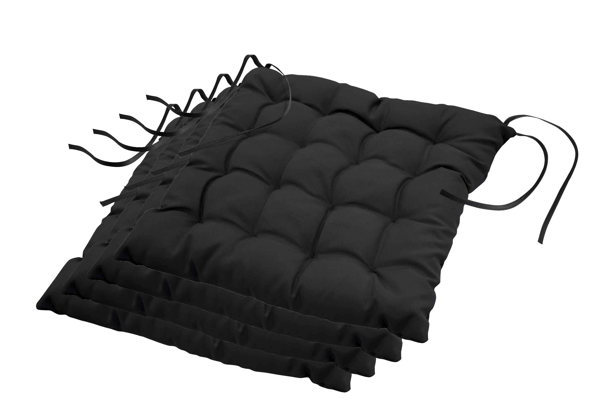 dynamic24 Подушки, 4er Set Подушки 40x40 Sitzpolster Garten Kissen Polster Auflage