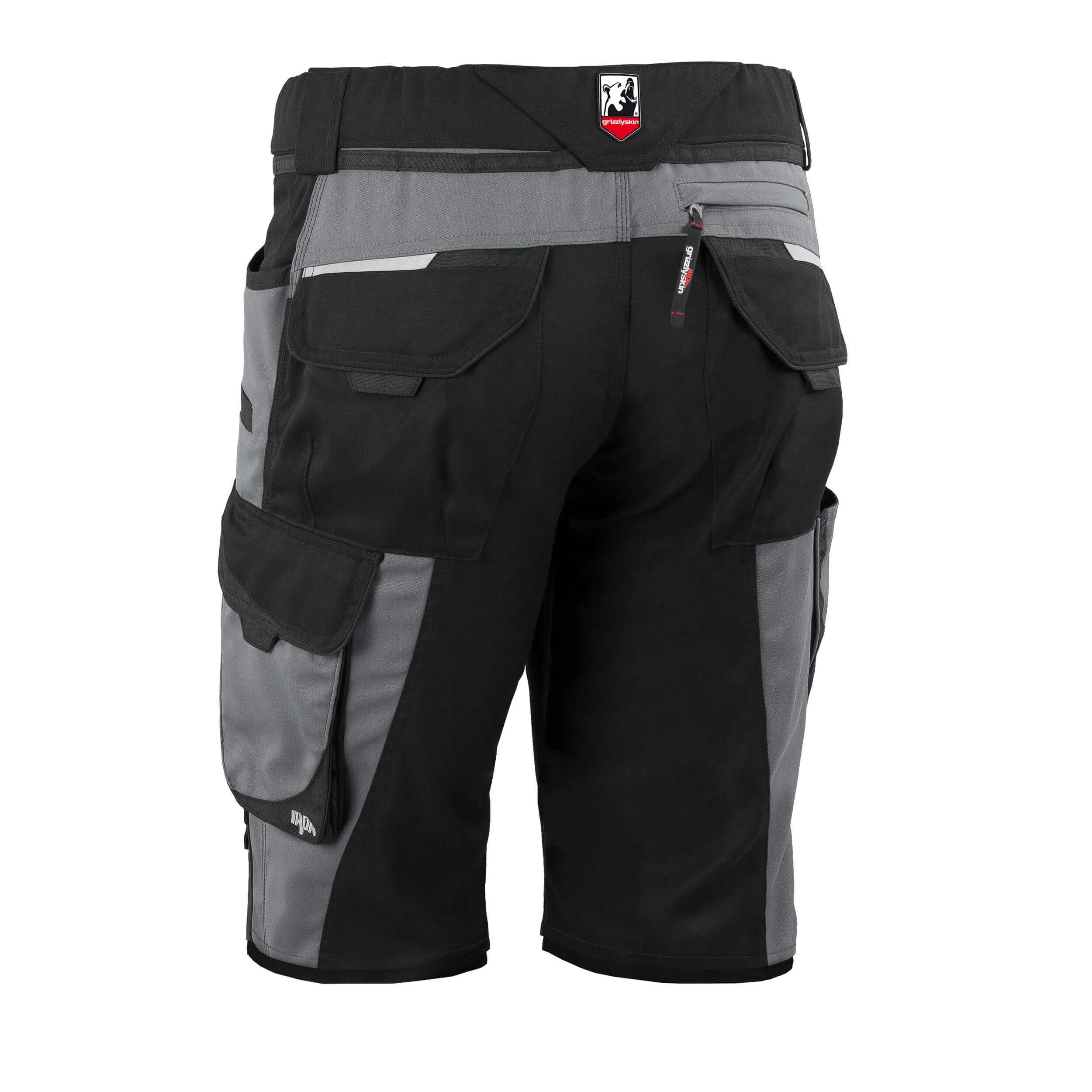Qualitex Workwear Arbeitsshorts ZIP-ON-BUNDLE IRON Shorts + Beinlinge aus Lyocell, Cordura & Stretch (2-tlg) modern kurze Arbeitshose - 13 Taschen - Strapazierfähig - Atmungsaktiv