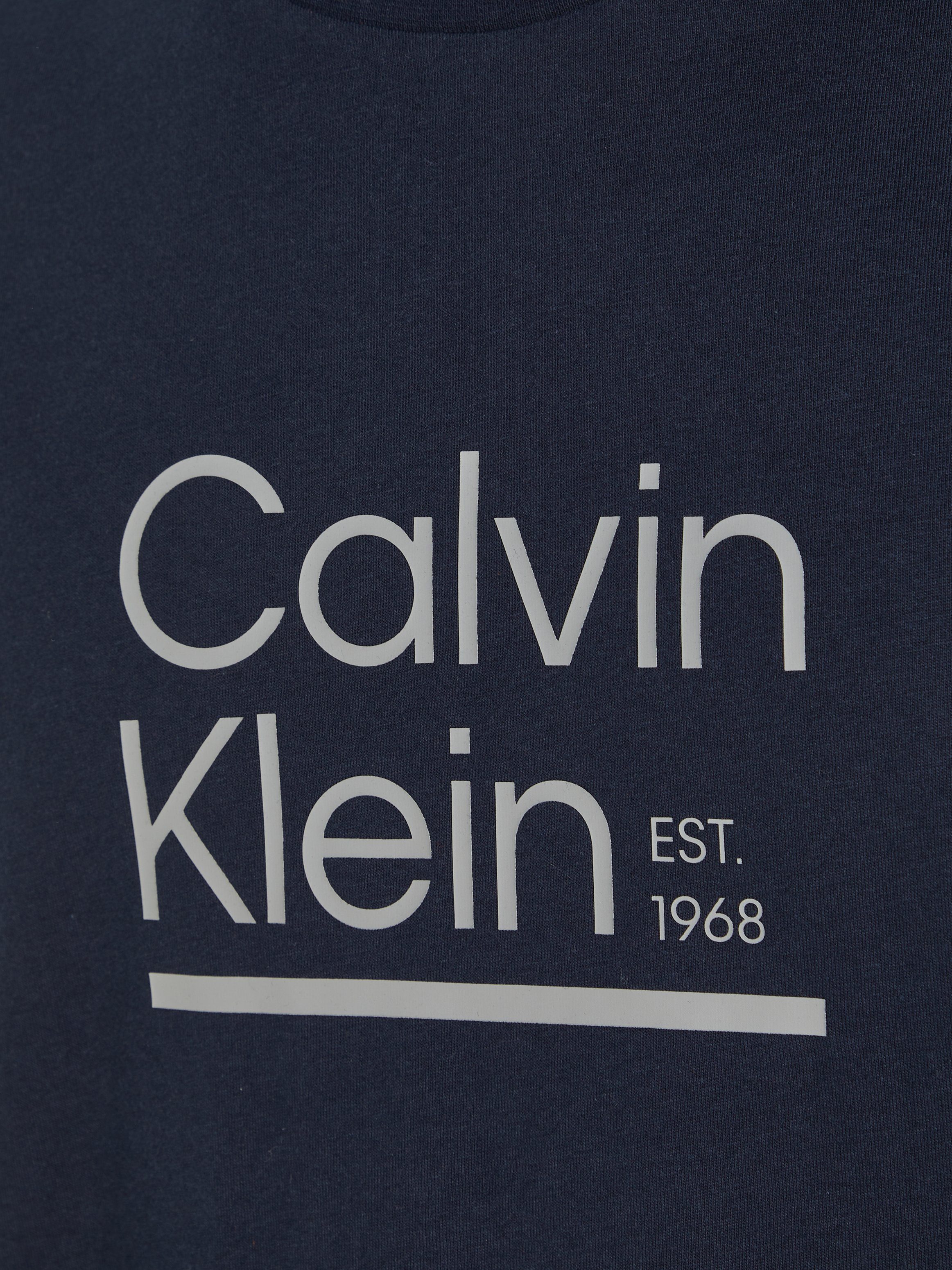 T-SHIRT Calvin CK-Logodruck Sky Klein mit Night CONTRAST T-Shirt LINE LOGO