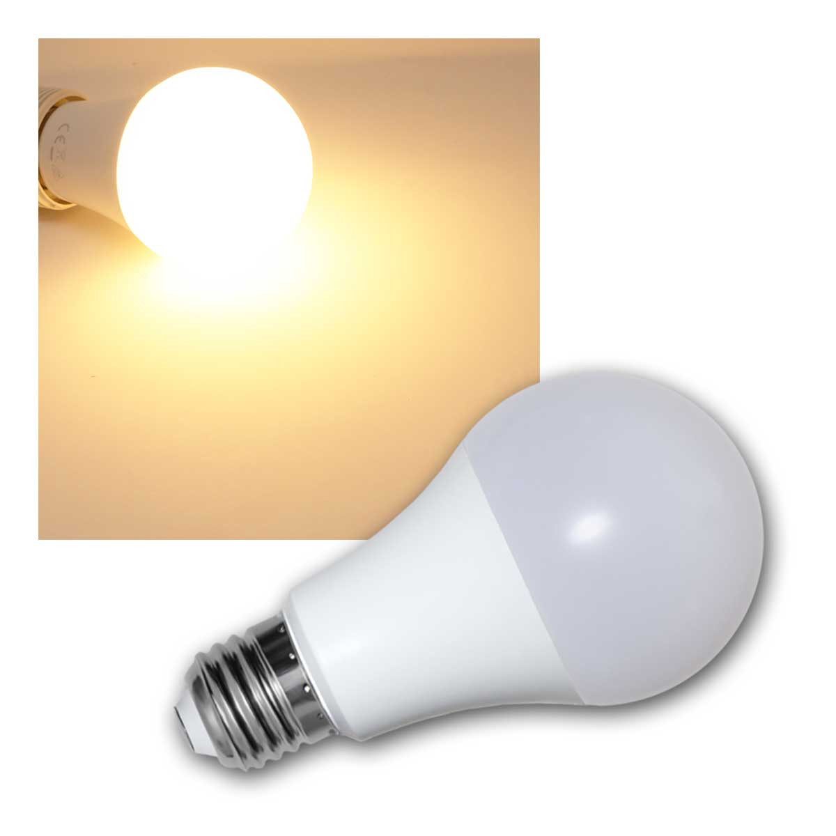 STAR TRADING LED-Leuchtmittel E27 LED Birne mit Dämmerungssensor ww 1055lm 9,6W, warmweiß