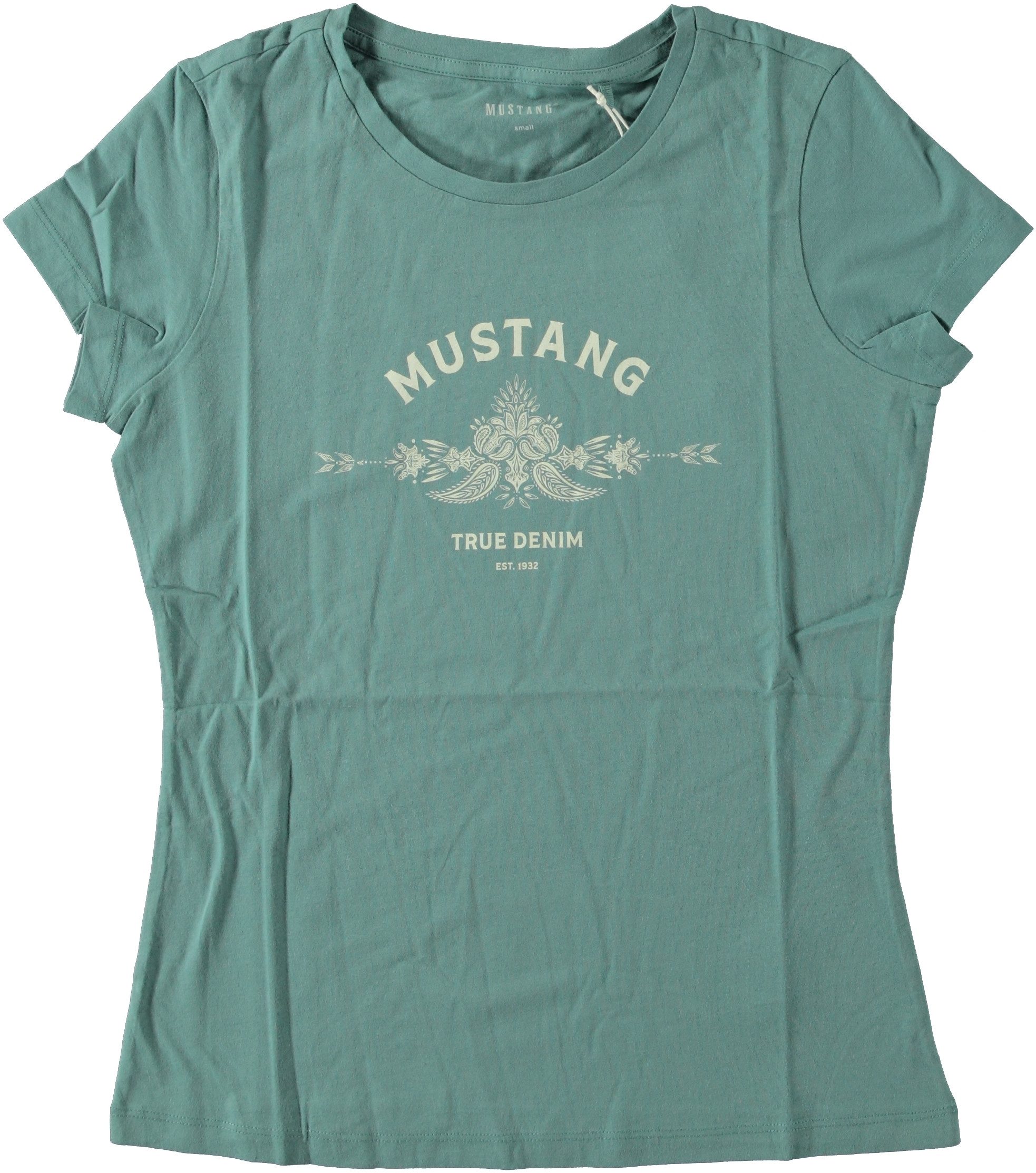 MUSTANG Kurzarmshirt Damen Style Alexia C Logo