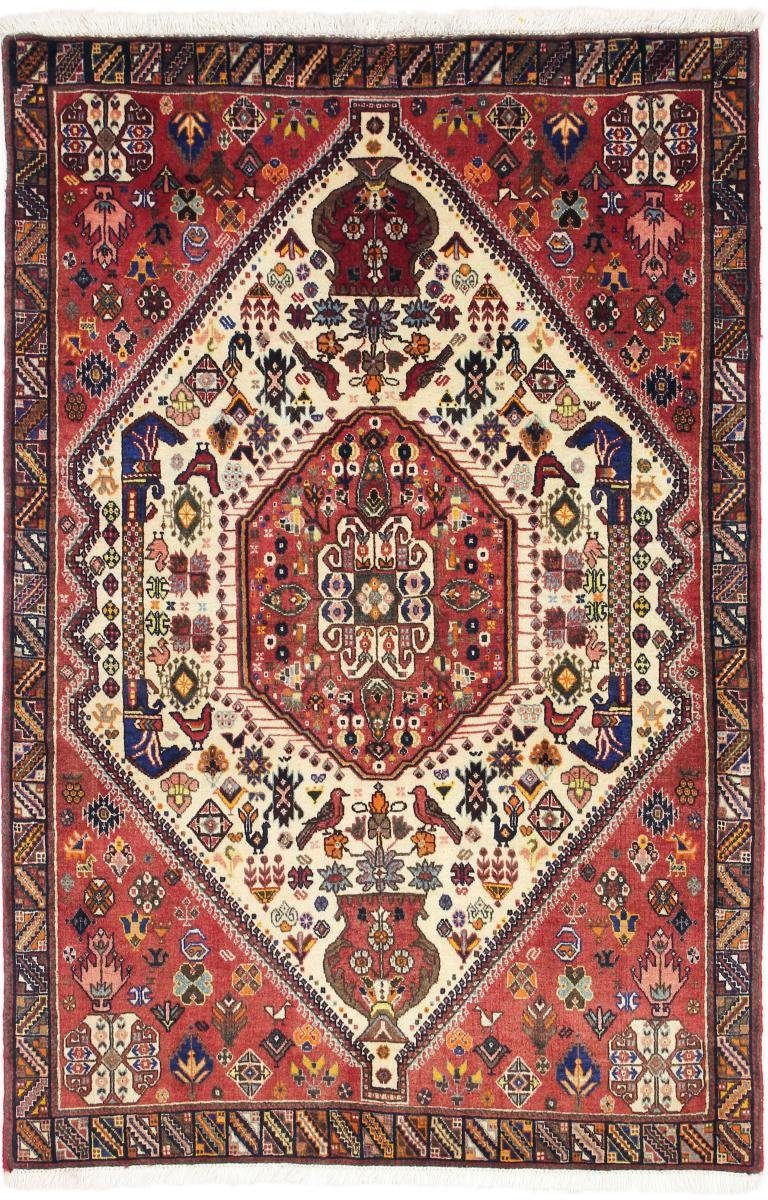 Orientteppich Ghashghai 102x151 Handgeknüpfter Orientteppich / Perserteppich, Nain Trading, rechteckig, Höhe: 12 mm | Kurzflor-Teppiche