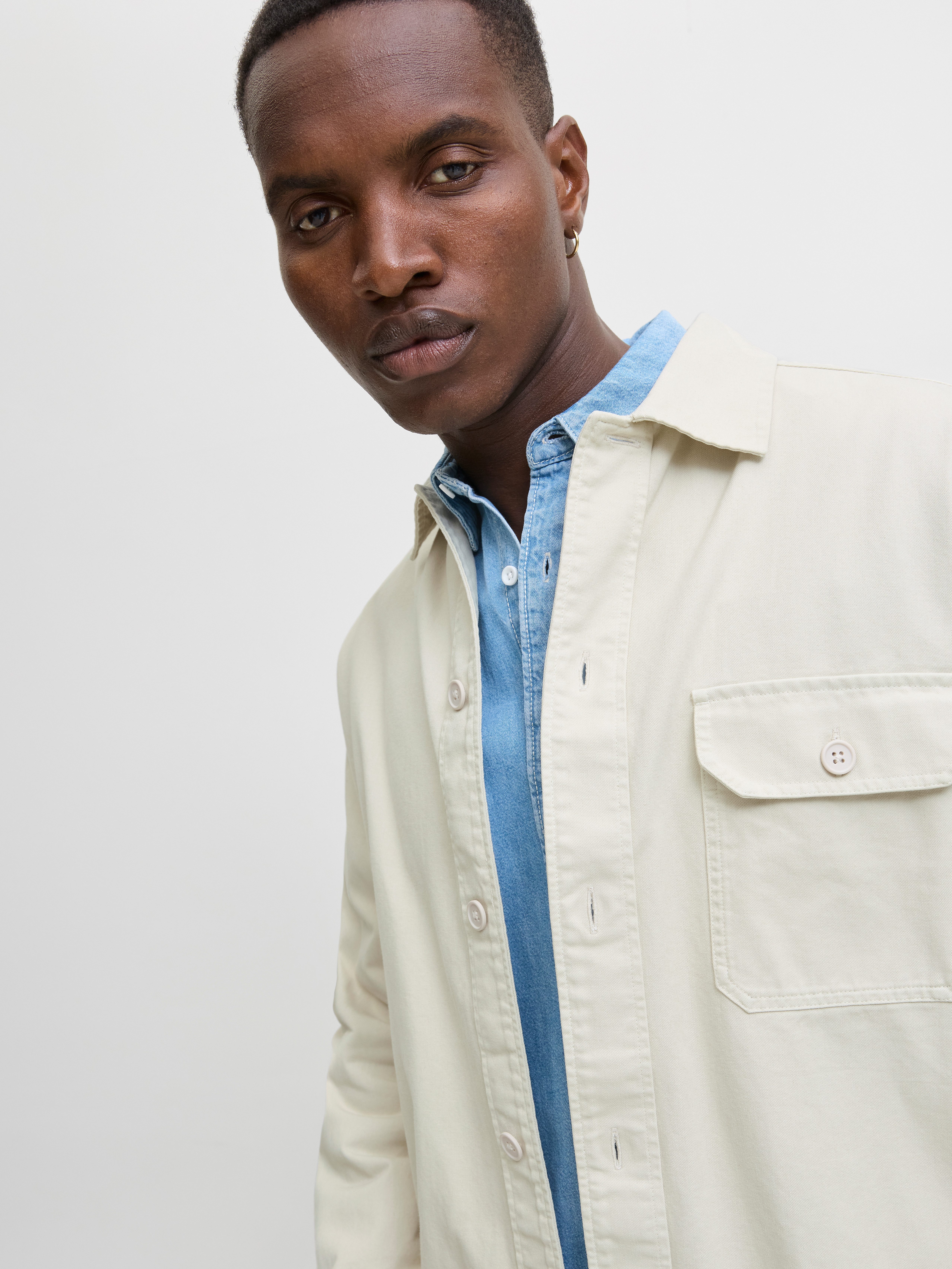 Jack & Jones Langarmhemd JJEDOVER OVERSHIRT LS SN günstig online kaufen