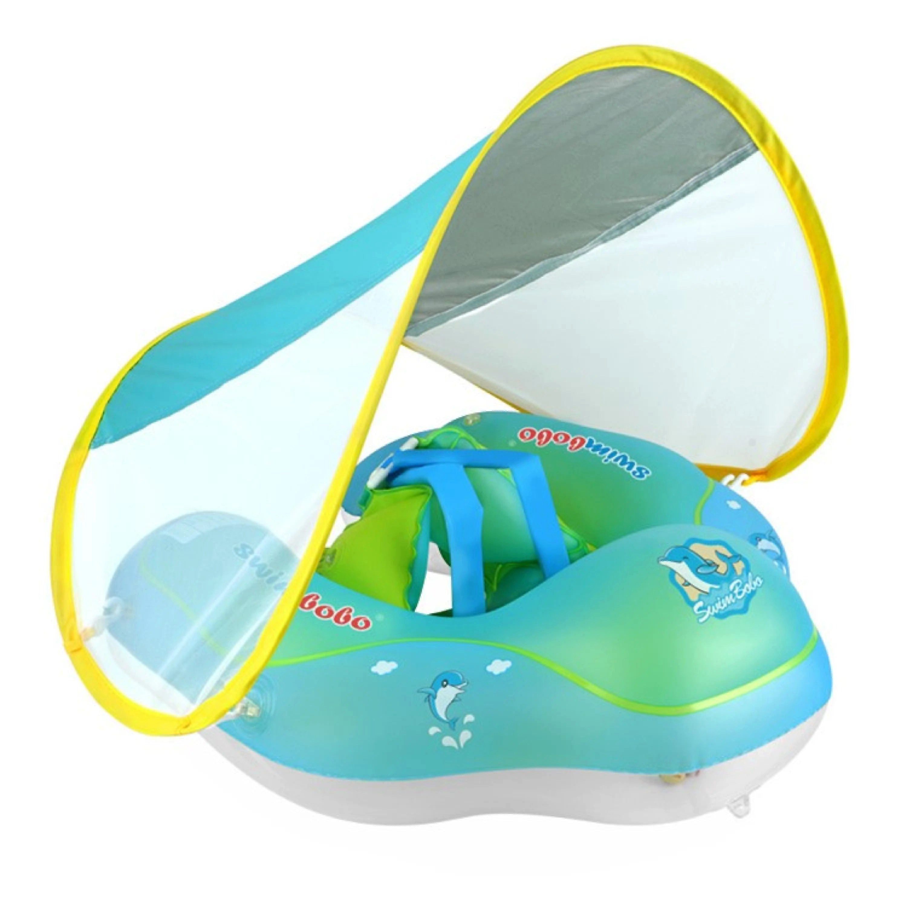 Sport-Knight® Schwimmring Baby Schwimmring – Schwimmtrainer mit Sicherheitsgurt & UV-Schutz