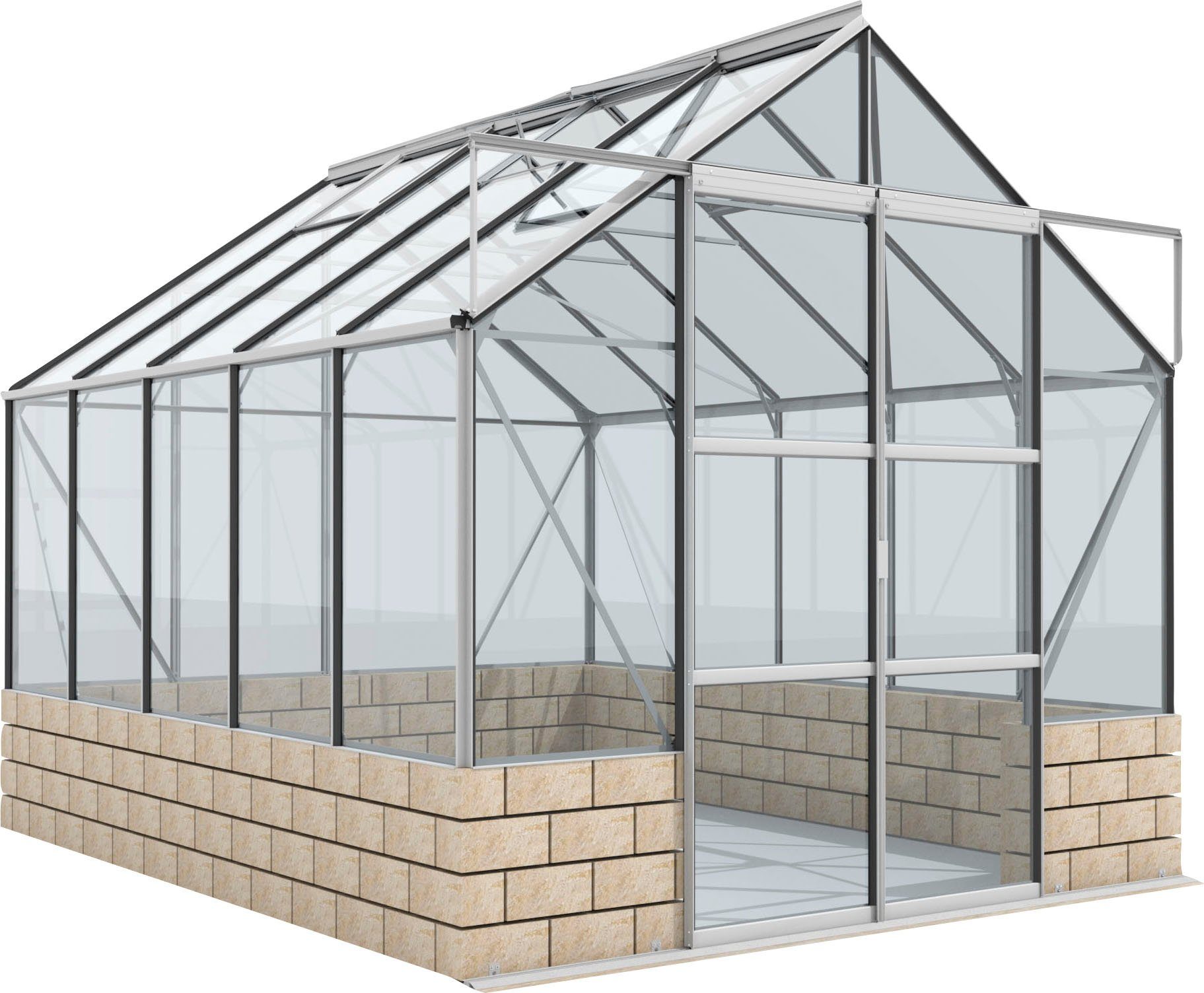 Vitavia Gewächshaus Cassandra 8300, BxTxH 257 x 323,1 x 248,9 cm, 3 mm
