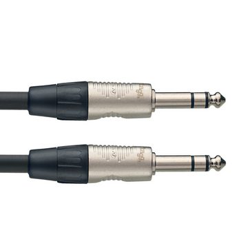 Stagg N Series, Audiokabel - Klinke/Klinke (m/m). Stereo, 1 m Instrumentenkabel