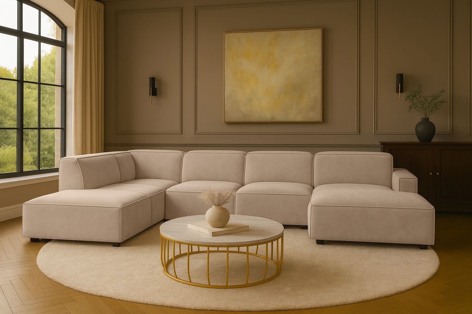 Kaiser Möbel Ecksofa Ecksofa Cursal V – großes modulares Design für Stil und Komfort, Einzelsofa