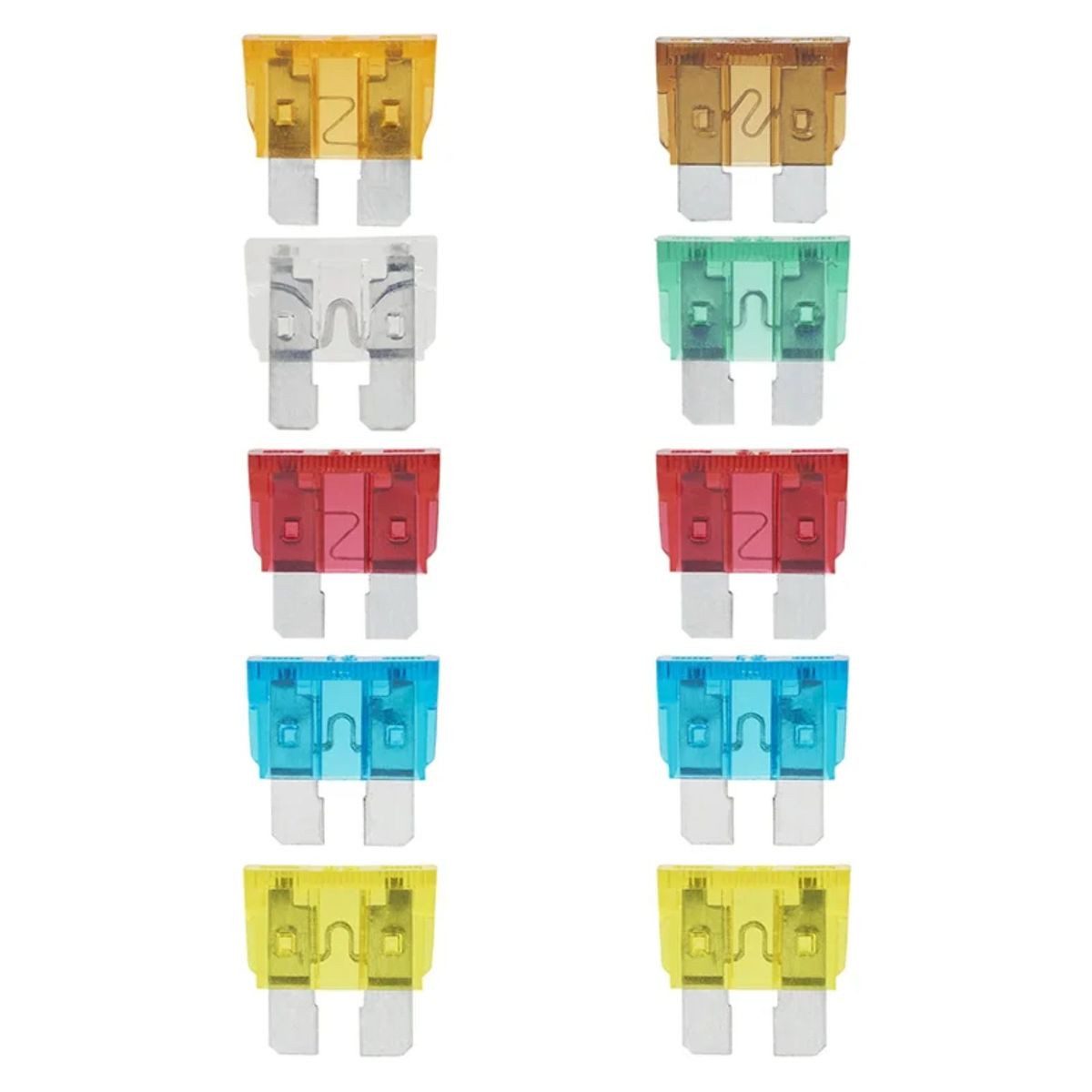 ProPlus Kfz-Sicherungshalter Standard Kfz Flachsicherungen 10Stk. im Blister 5A - 25A für Autos, (10-St), Sortiment