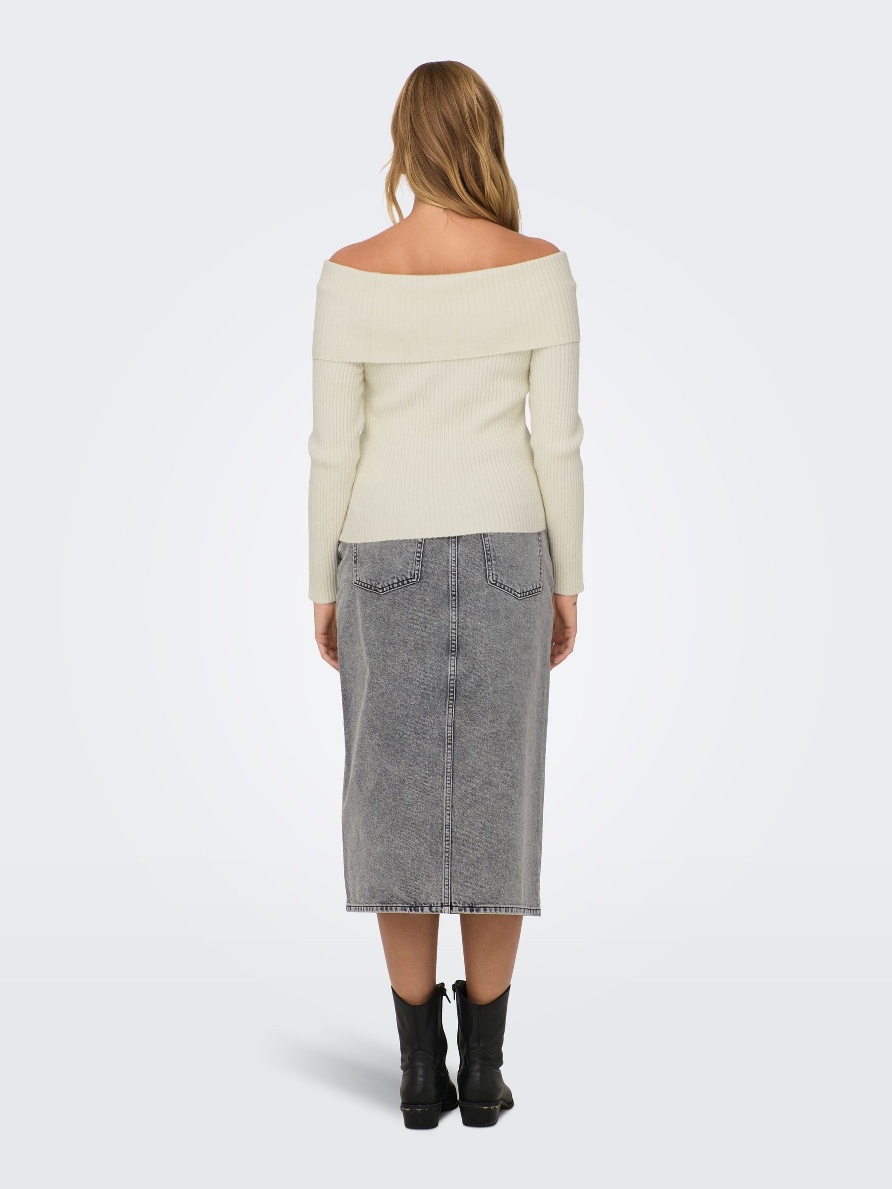 ONLY Strickpullover Weicher Strickpullover Schulterfrei Bequem günstig online kaufen